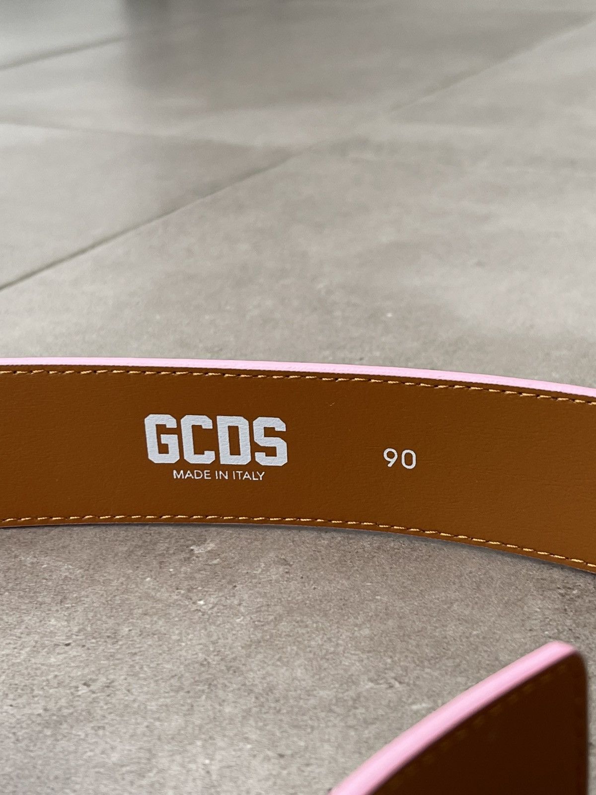GCDS !DS! SS23 GCDS Andy Logo Pink Belt Size ONE SIZE - 6 Thumbnail