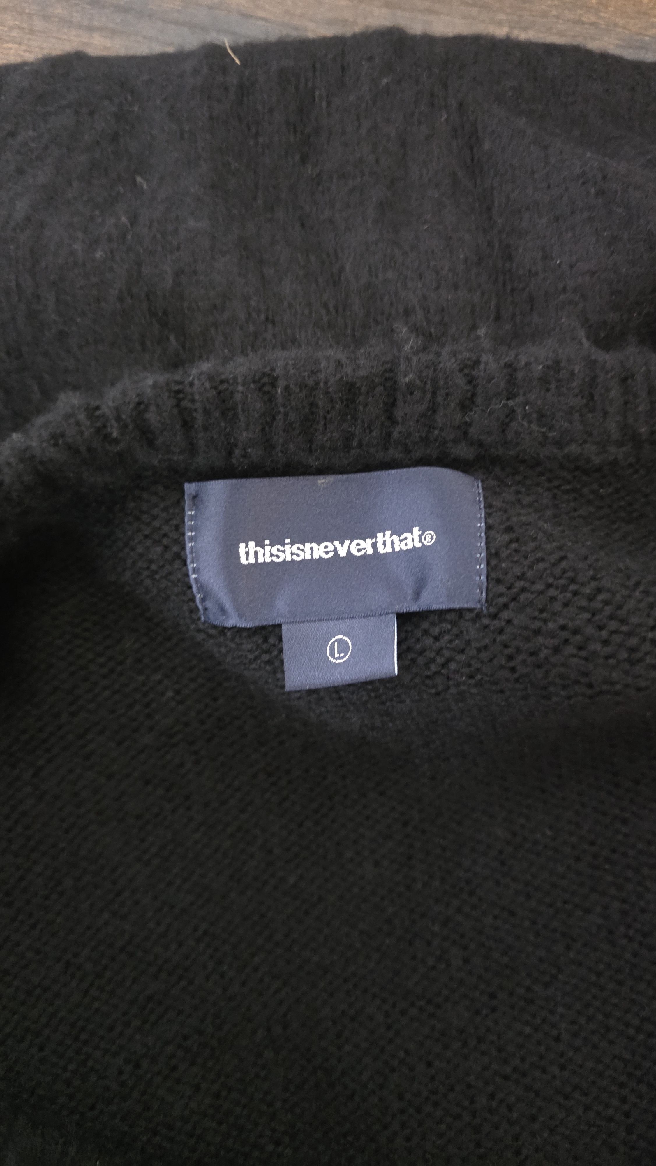 thisisneverthat thisisneverthat Men's Argyle Cardigan in Black Size US L / EU 52-54 / 3 - 4 Thumbnail