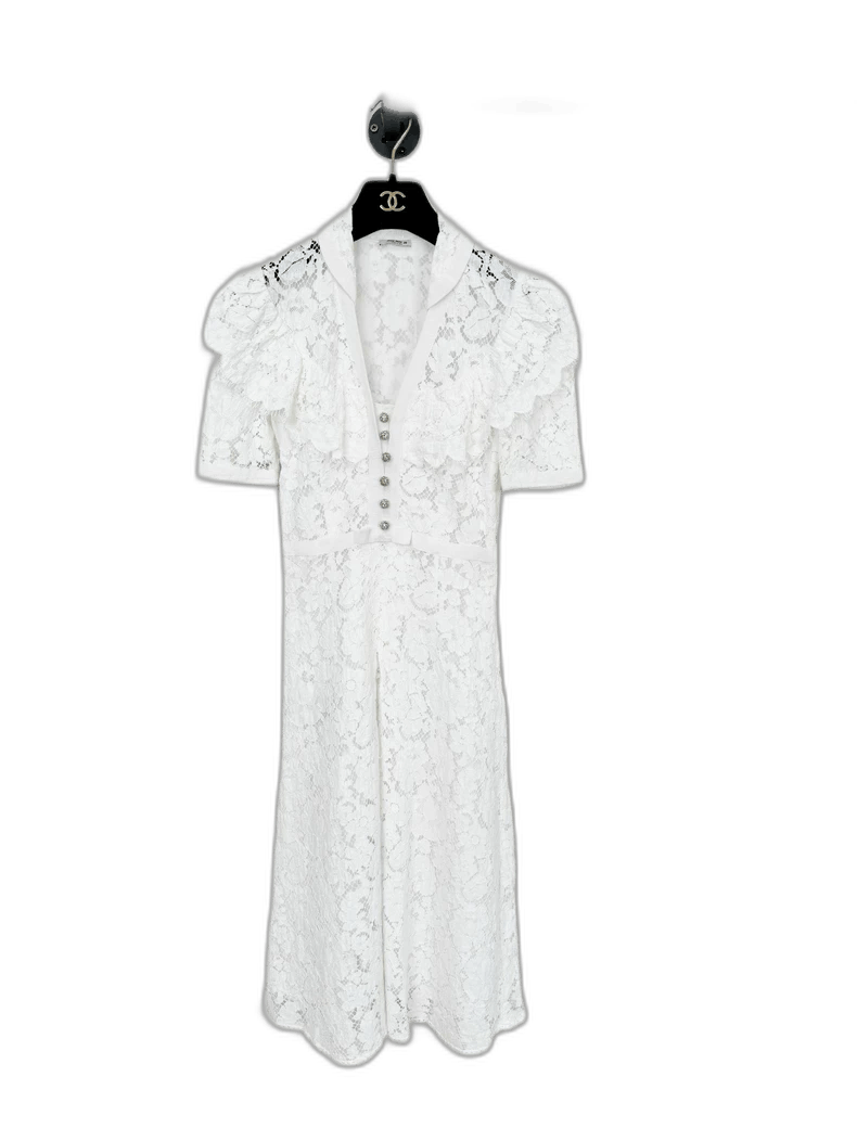 Miumiu Lace Dress with Rhinestones -2505