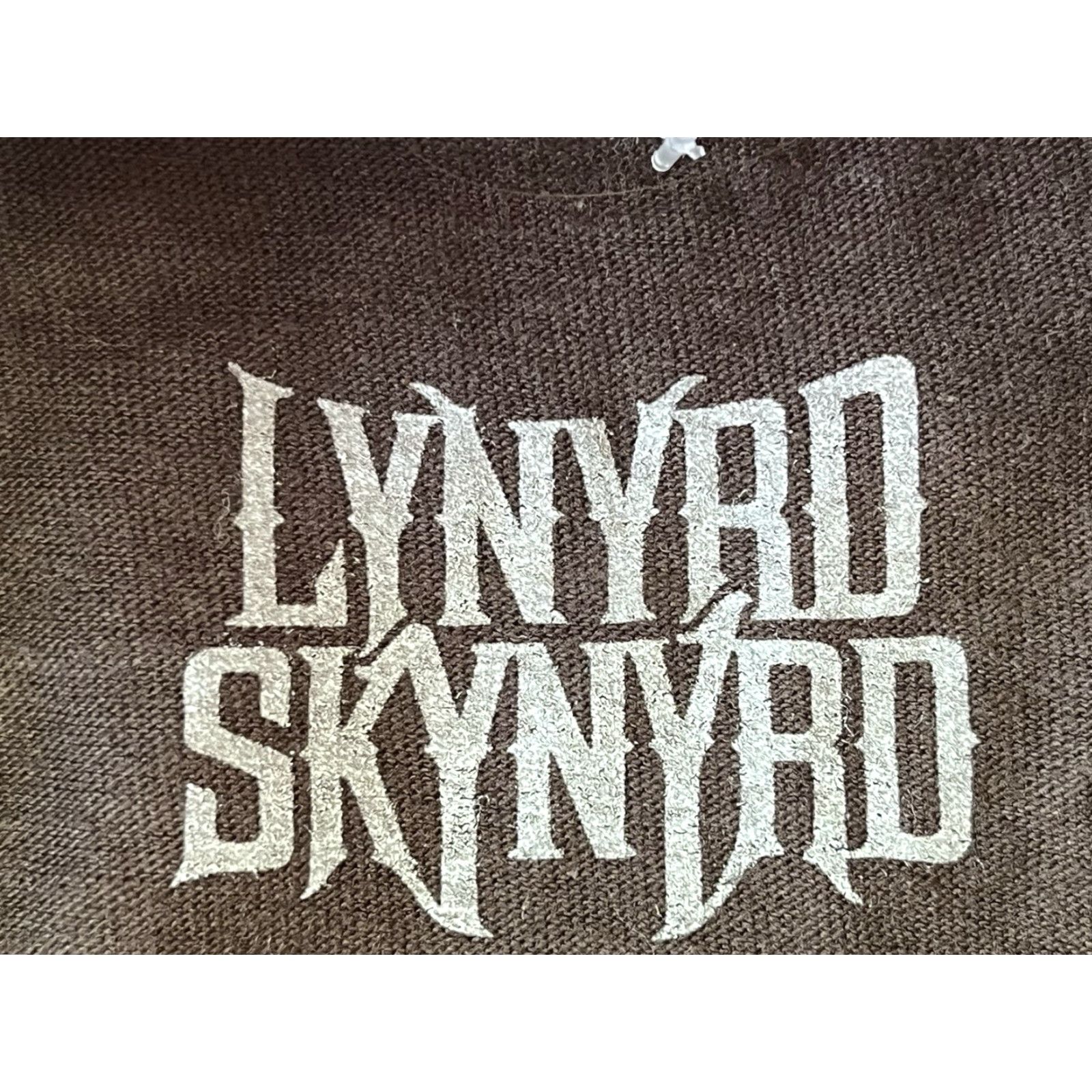 Vintage Lynyrd Skynyrd T-Shirt Brown Short Sleeve Crew Neck 100% Cotton Distressed Rock 70s Music Unisex Adults Size S Mens Womens Size S / US 4 / IT 40 - 5 Thumbnail