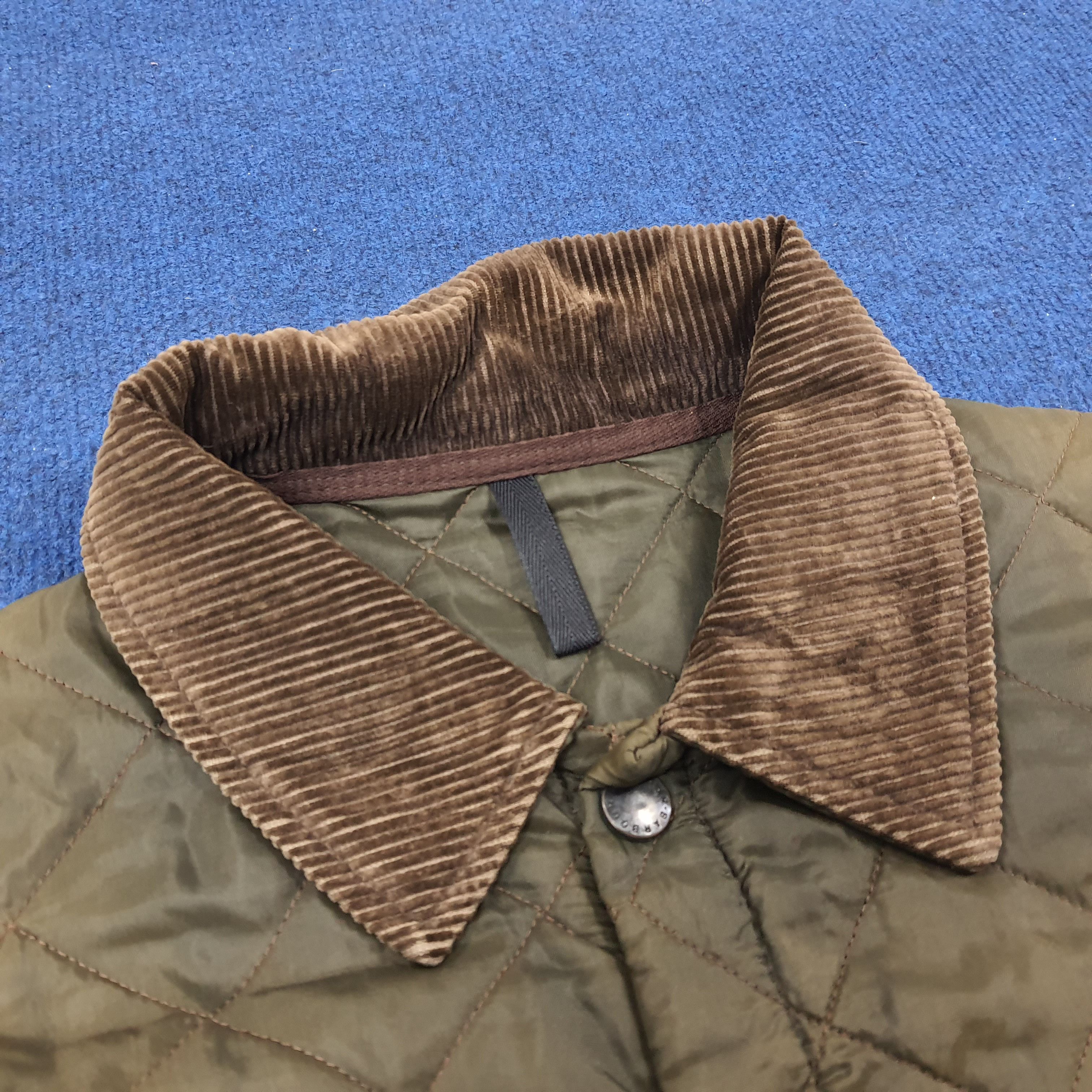 Barbour × Vintage Vintage Barbour Liddesdale Corduroy Collar Jacket C231N17 Size US M / EU 48-50 / 2 - 4 Thumbnail