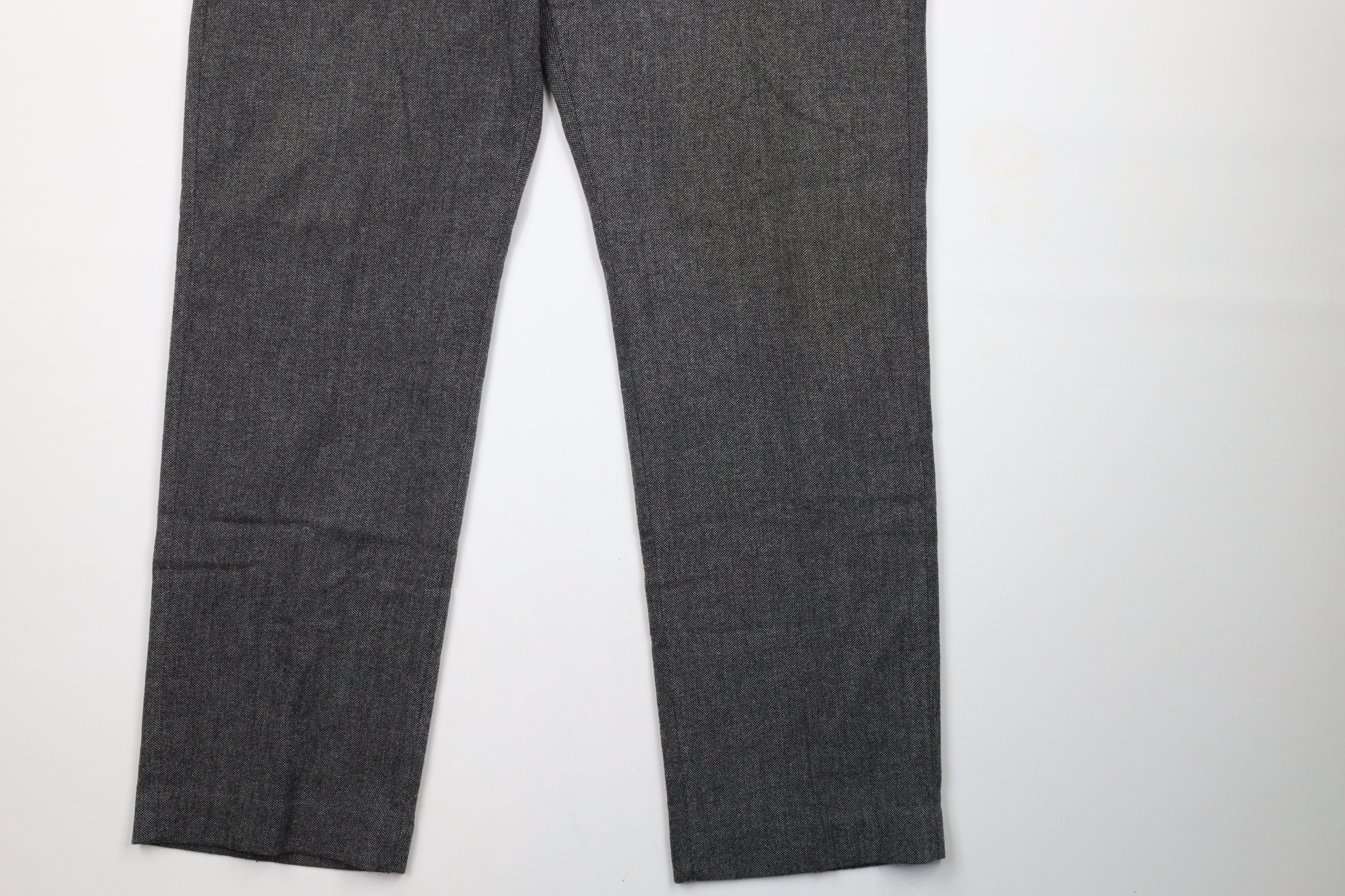 Express × Vintage Express Producer Tweed Flat Front Trousers Chino Pants Size US 36 / EU 52 - 4 Thumbnail