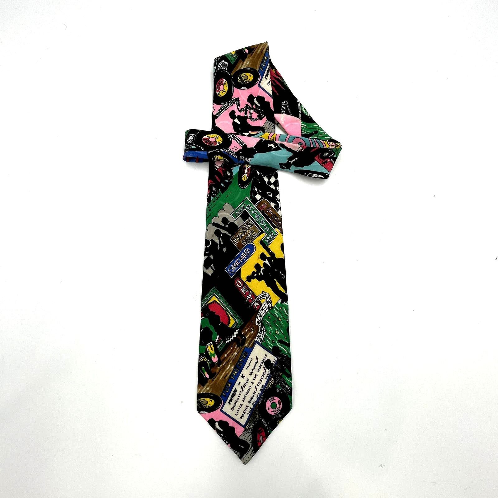 Nicole Miller × Vintage Nicole Miller Silk Neck Tie Vintage 90's Size ONE SIZE - 6 Thumbnail
