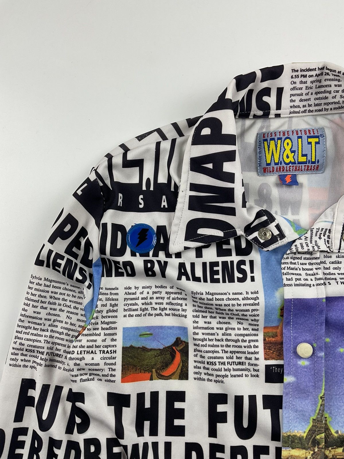 Walter Van Beirendonck Walter Van Beirendonck S/S97 "Alien Newspaper Article" Shirt Size US S / EU 44-46 / 1 - 9 Thumbnail