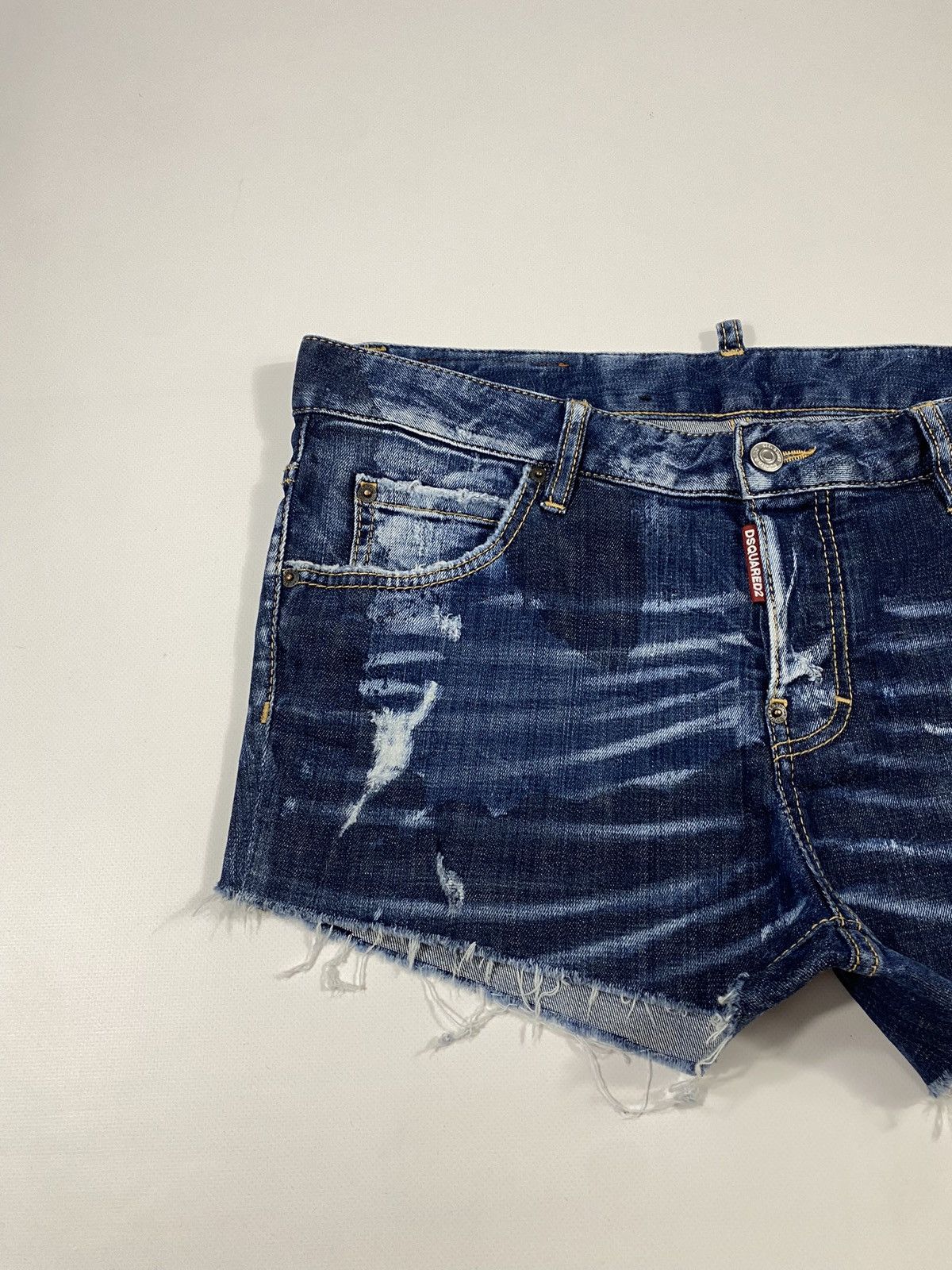 Dsquared2 LASTDROP🔥 Dsquared D2 Cool Girl Jeans Distressed Mini Shorts Size 30" / US 8 / IT 44 - 6 Thumbnail