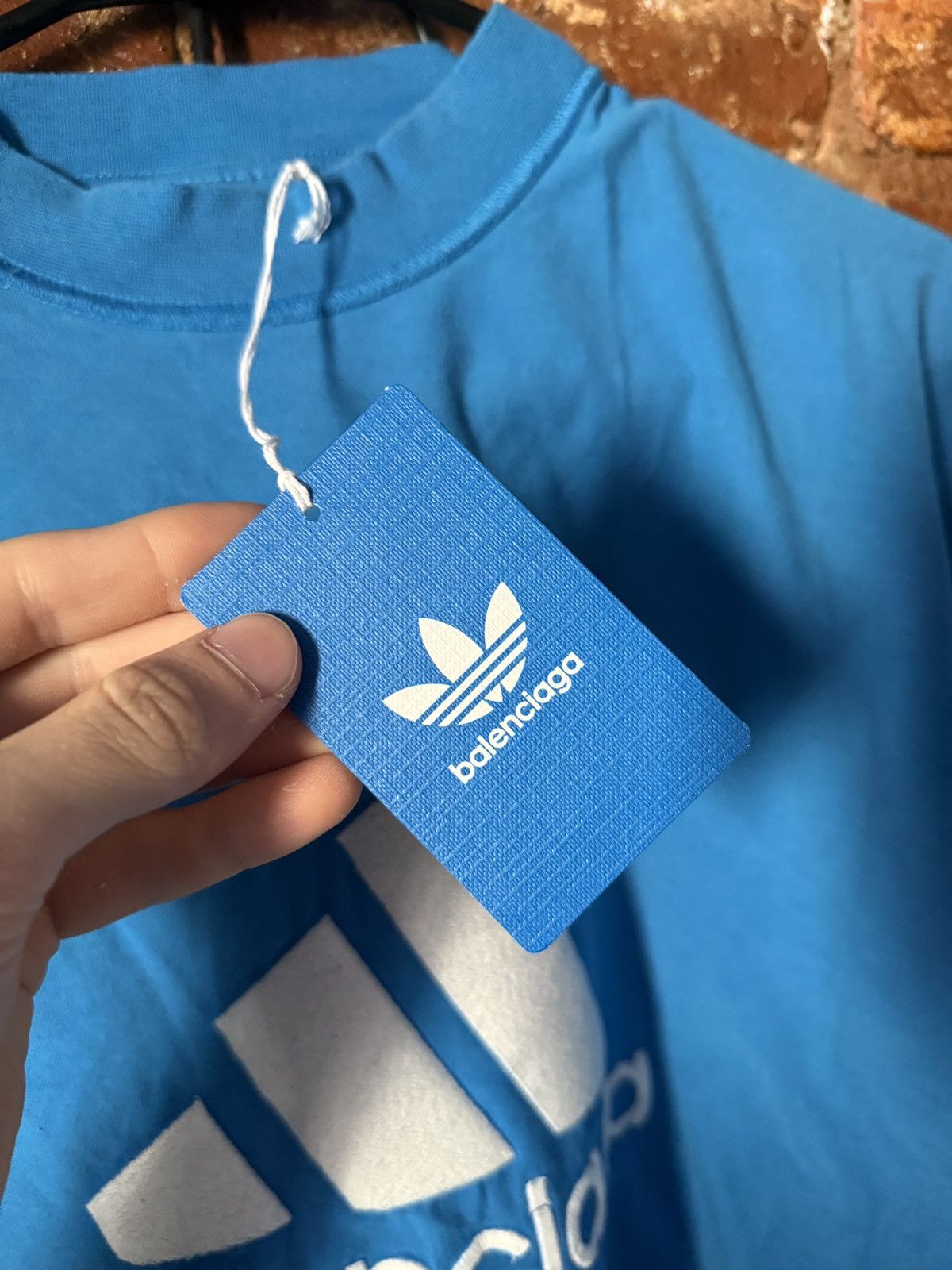 Adidas × Balenciaga New! 💙 Balenciaga Adidas Embroidered T-Shirt Size US M / EU 48-50 / 2 - 4 Thumbnail
