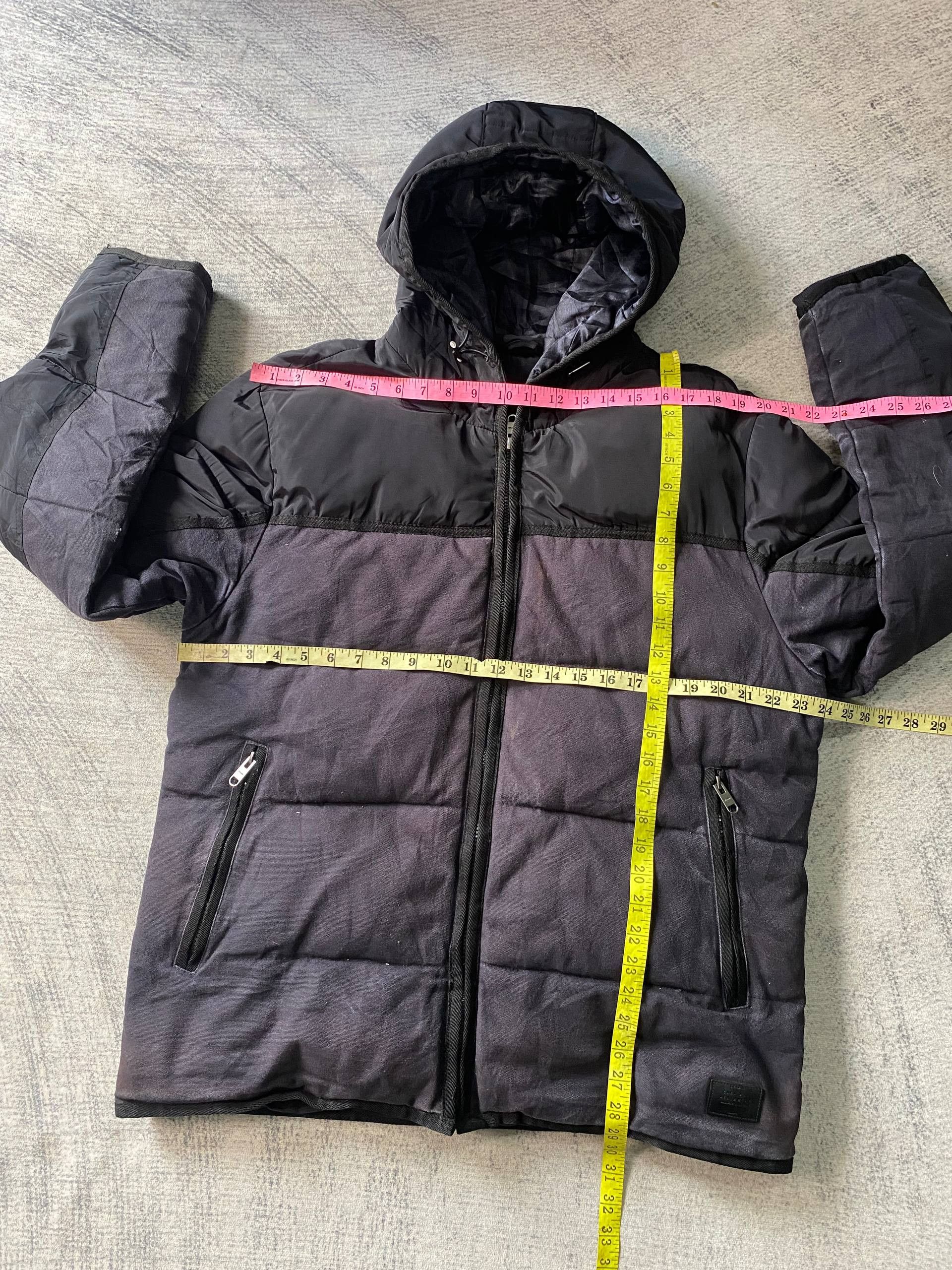 Zara Zara Man Denim Puffer Jacket Navy Black Size US XL / EU 56 / 4 - 12 Thumbnail