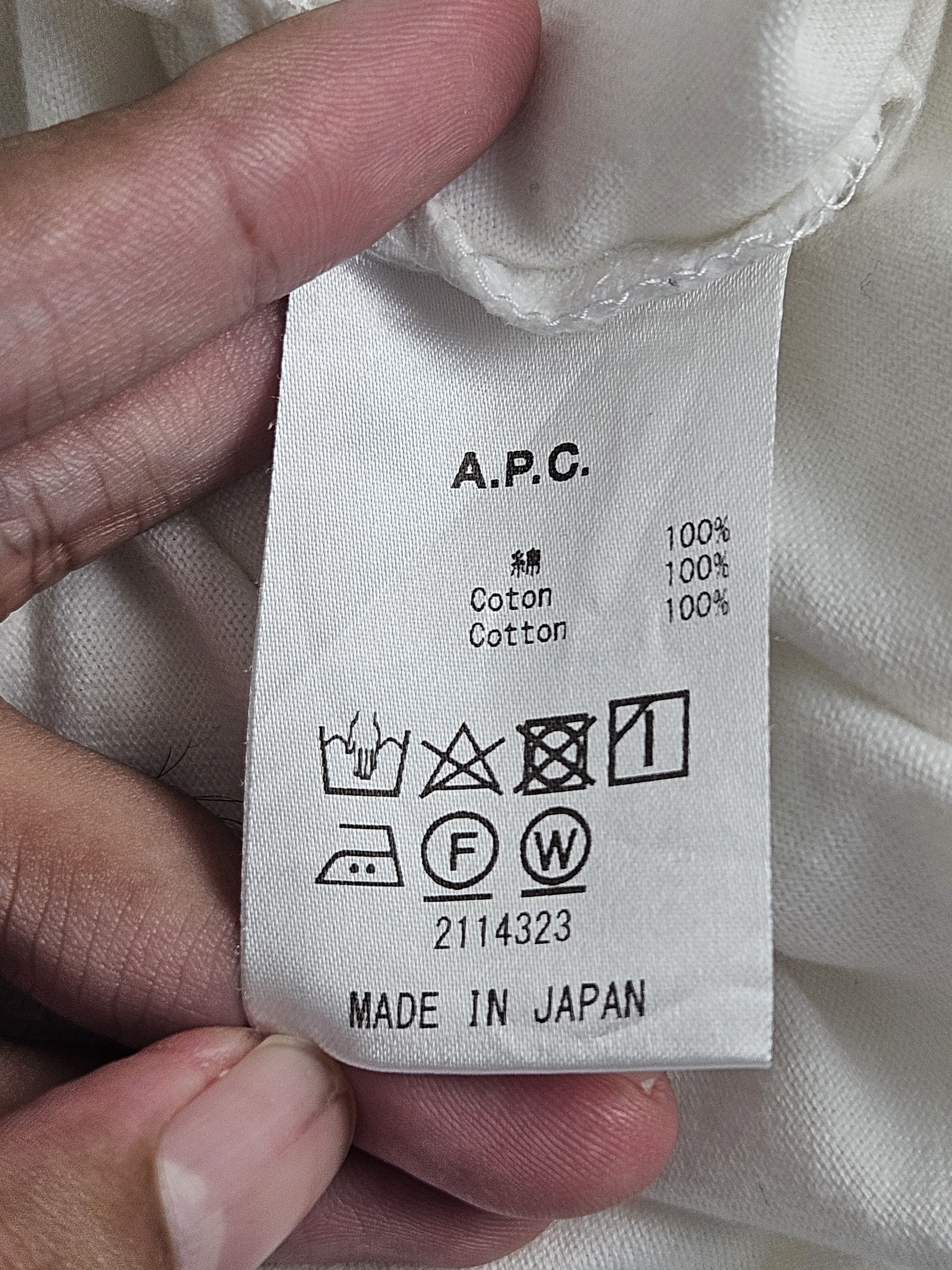 A.P.C. APC Rue Madame Paris embroidery shirt Size US XS / EU 42 / 0 - 5 Thumbnail