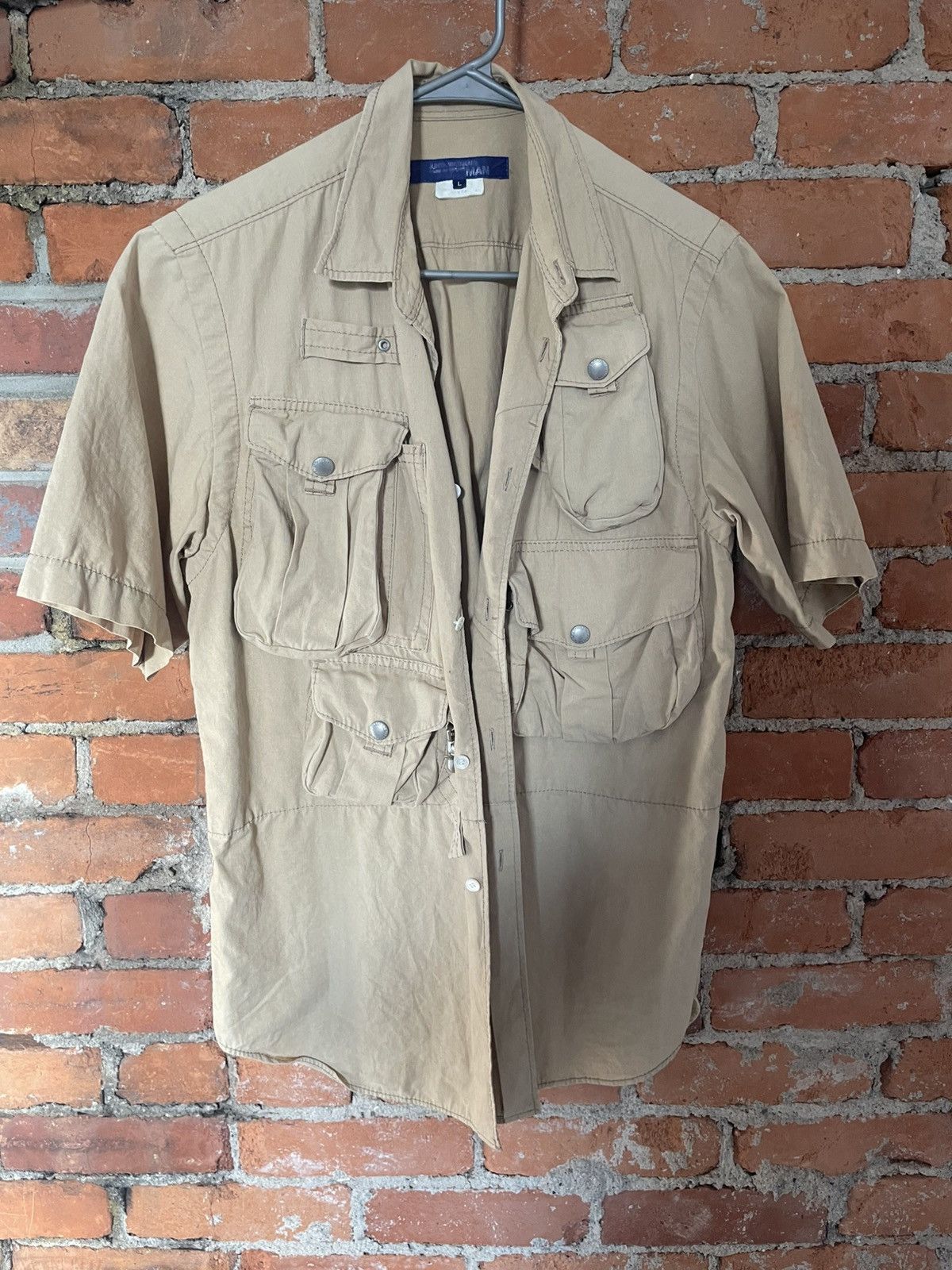 Comme des Garcons × Junya Watanabe S/S 2004 3D Cargo pocket shirt Size US L / EU 52-54 / 3 - 1 Thumbnail