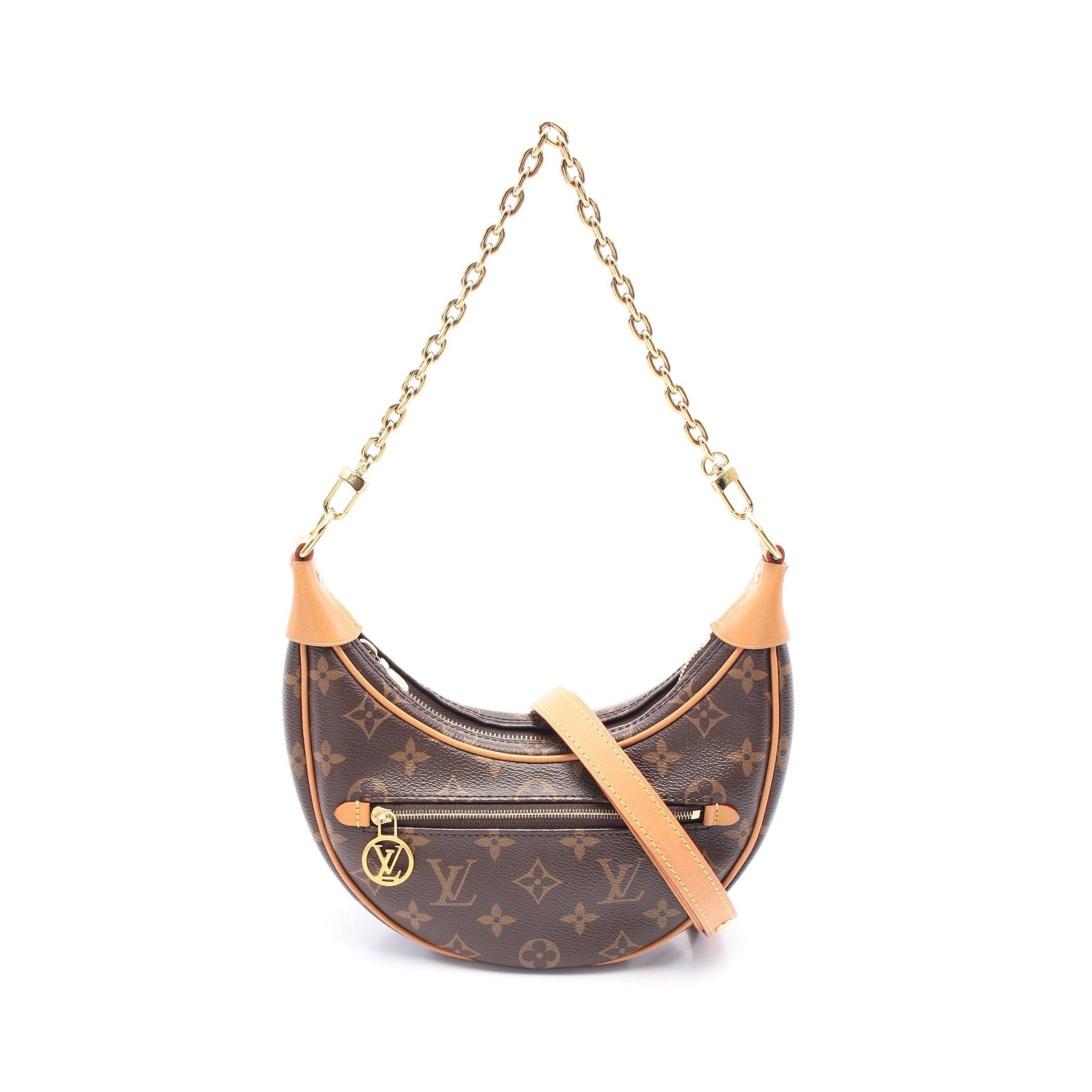 Louis Vuitton Louis Vuitton Loop Monogram Shoulder Bag Leather Brown Size ONE SIZE - 1 Thumbnail