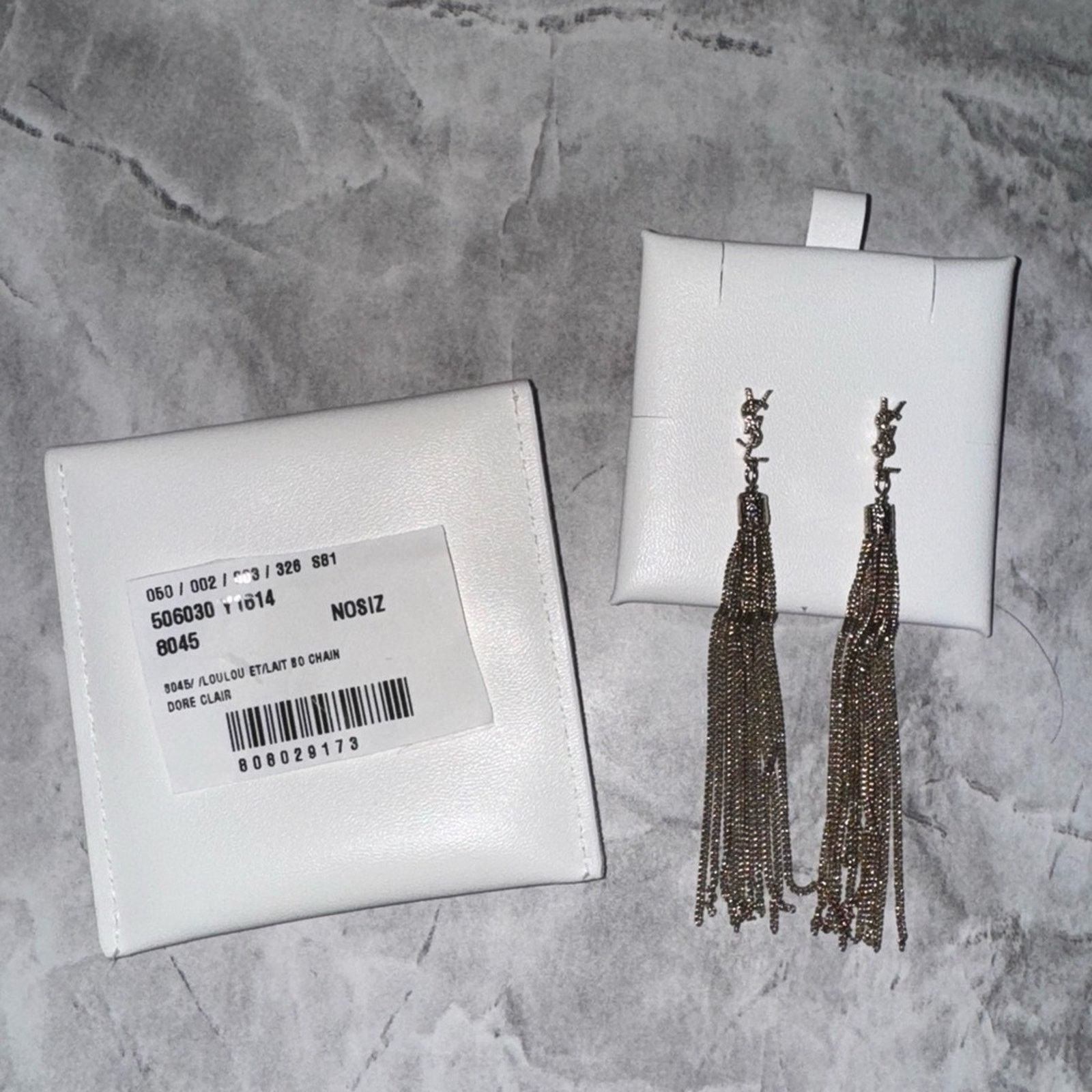 Yves Saint Laurent YSL Gold Tassel Earrings Size ONE SIZE - 5 Thumbnail