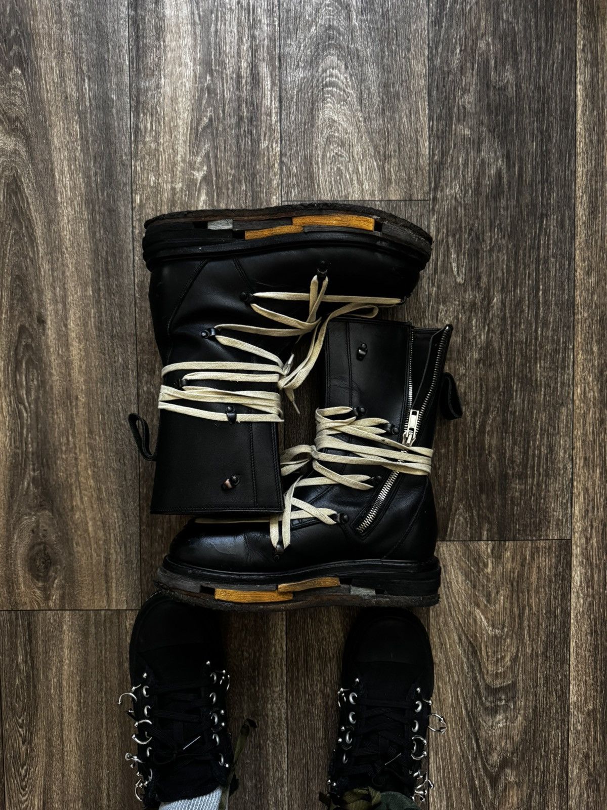 Rick Owens Glitter lego boot