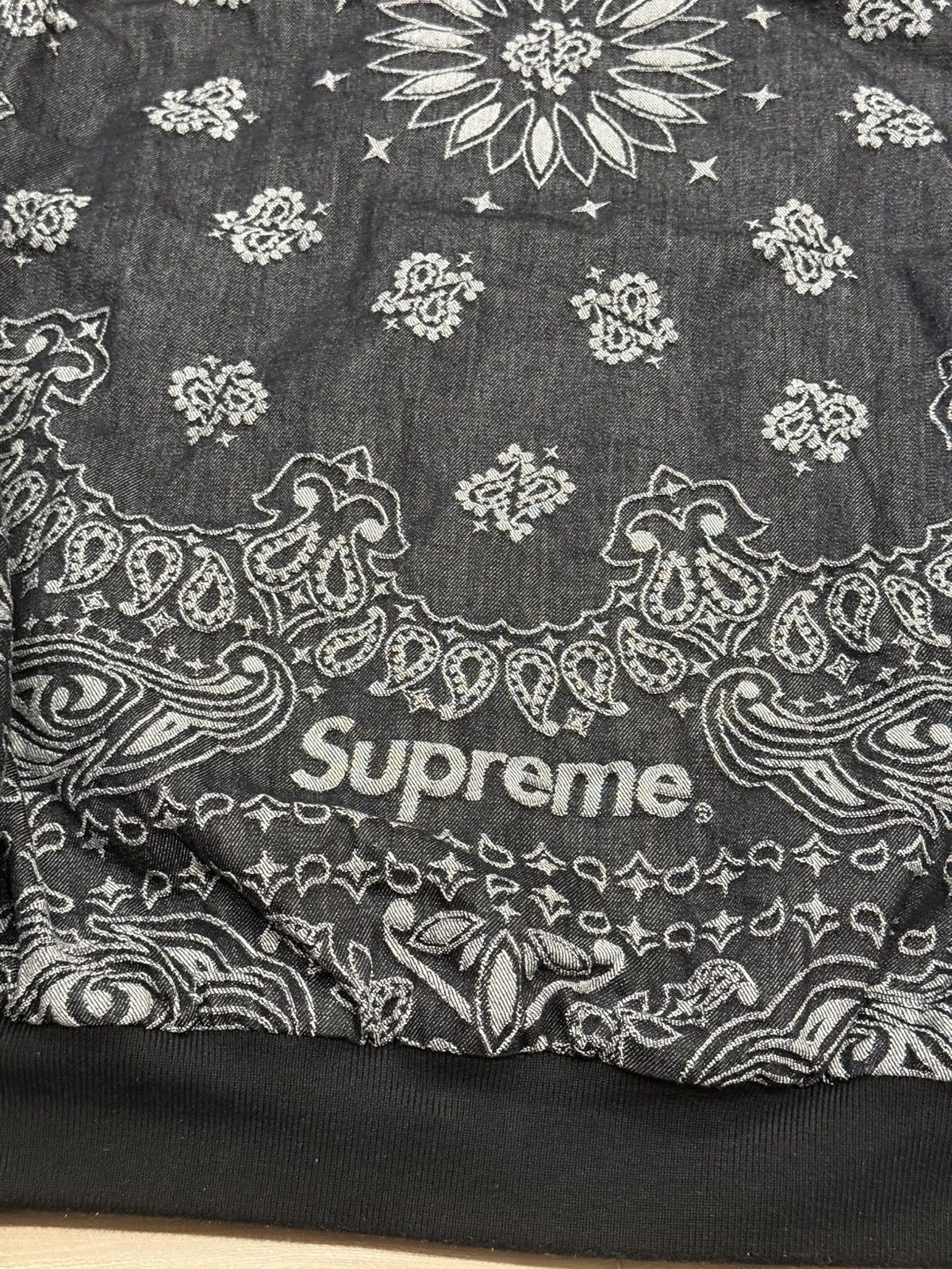 Supreme Supreme Bandana Jacquard Denim Hooded Work Jacket Size US XL / EU 56 / 4 - 12 Thumbnail
