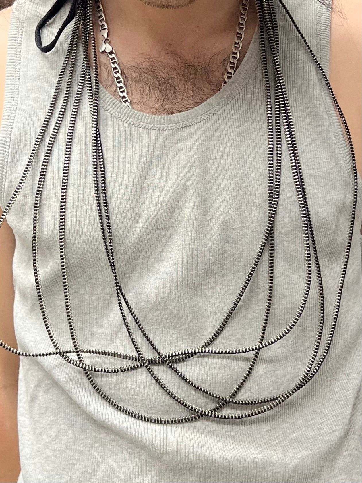 Ann Demeulemeester SS2010 Ann Demeulemeester Zipper Necklace | Grailed