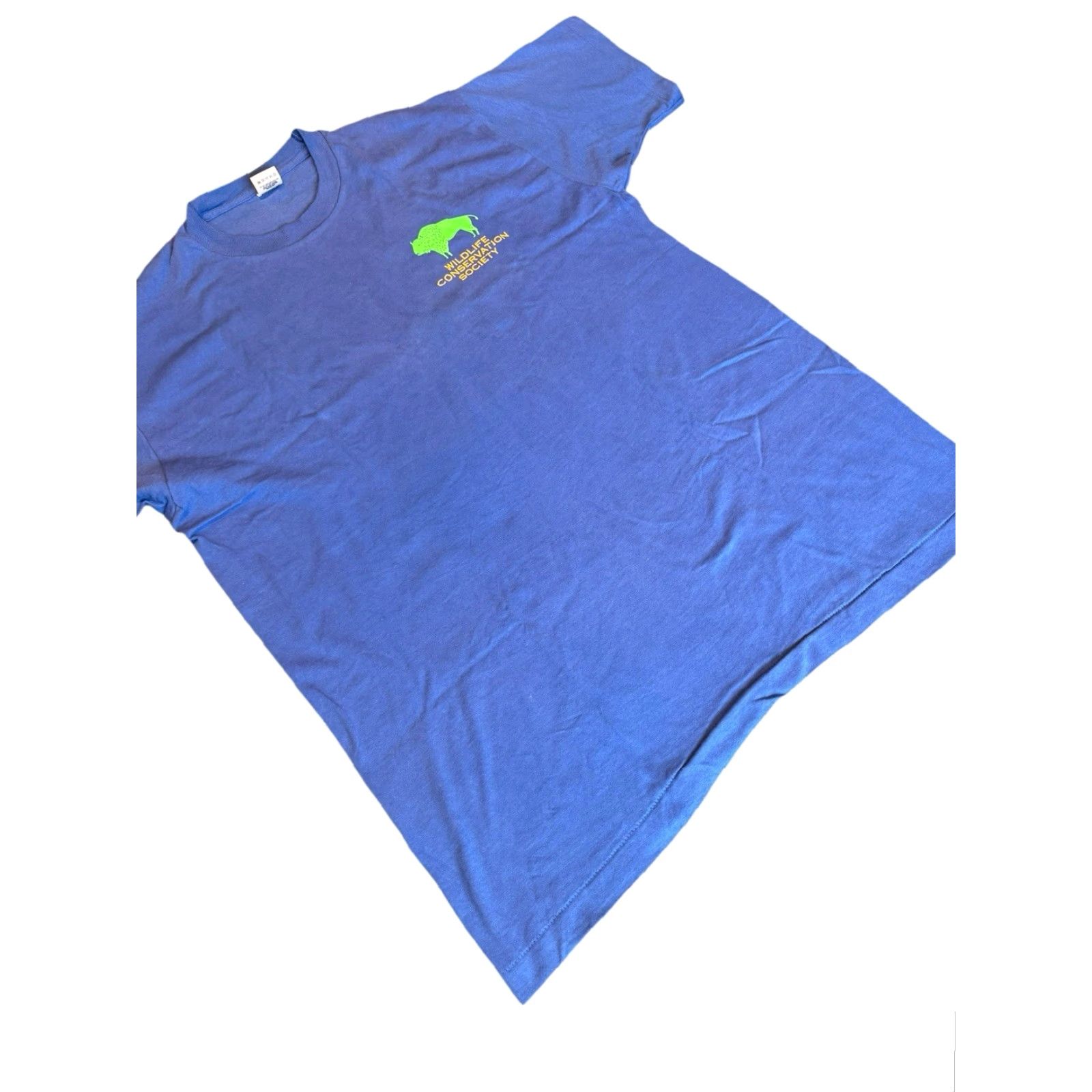 Fruit Of The Loom VINTAGE Wildlife Conservation Society 100th Anniversary Members T-Shirt XL USA Size US XL / EU 56 / 4 - 3 Thumbnail