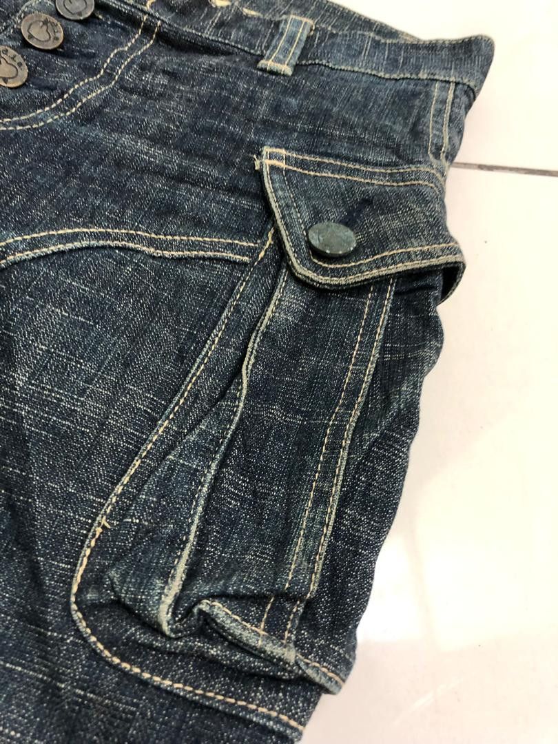 Japanese Brand D.I.A jeans Flare cut for ladies rare pattern Size 31" - 7 Thumbnail