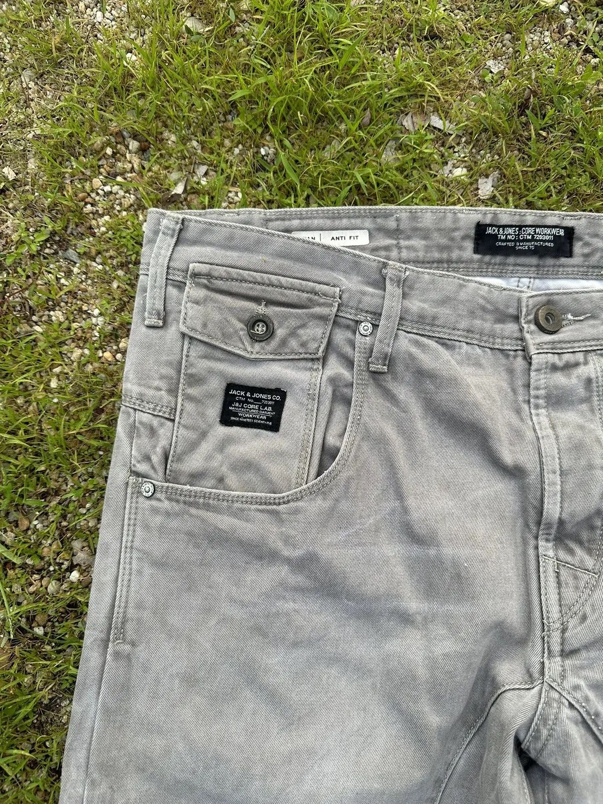 Vintage HEAT 🔥🔥 VINTAGE WORK WEAR CORE CURVE/BANANA LEGS JEANS PANTS Size US 36 / EU 52 - 4 Thumbnail