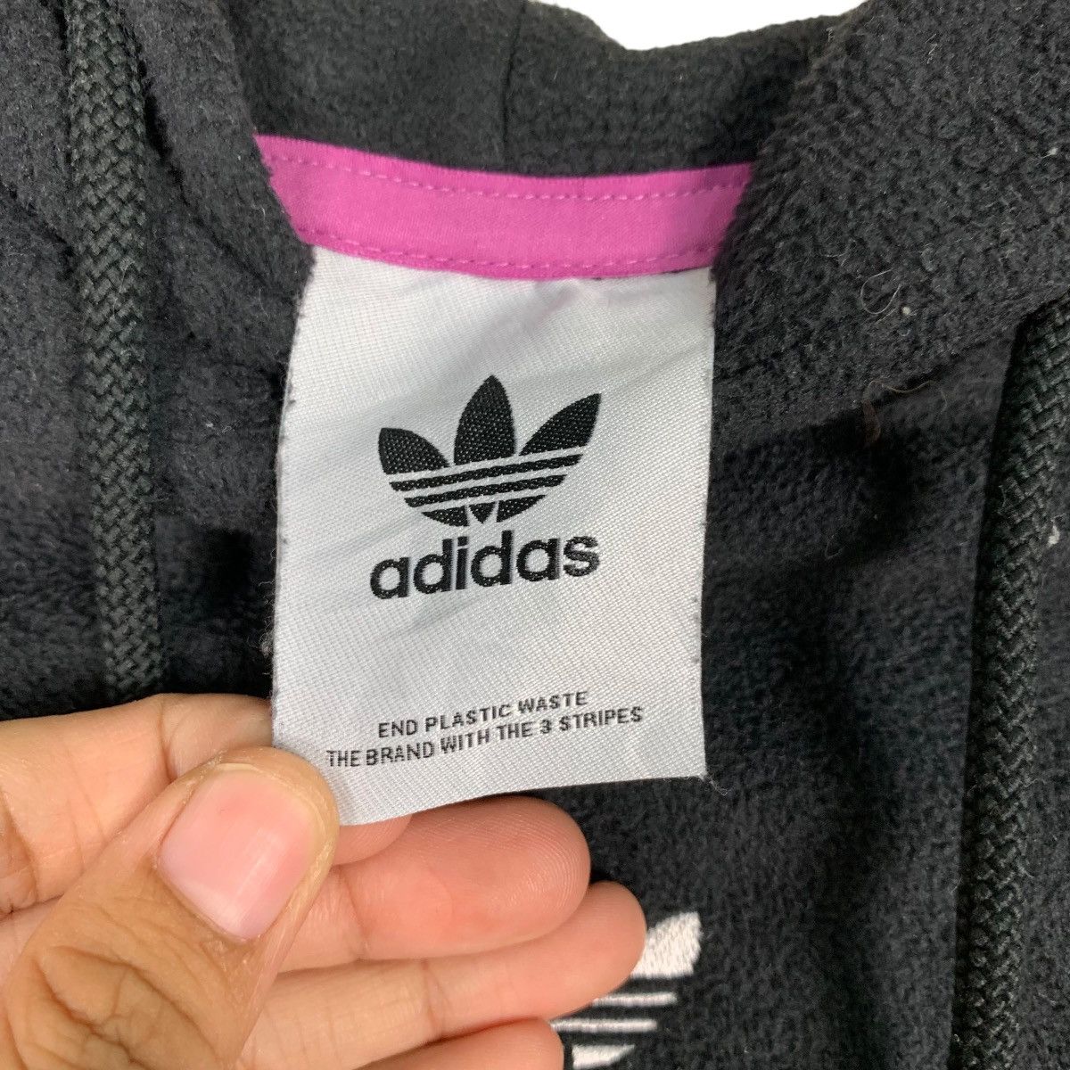 Adidas ADIDAS Embroidery Center Logo Fleece Hoodies #0312-C14 Size US M / EU 48-50 / 2 - 12 Thumbnail