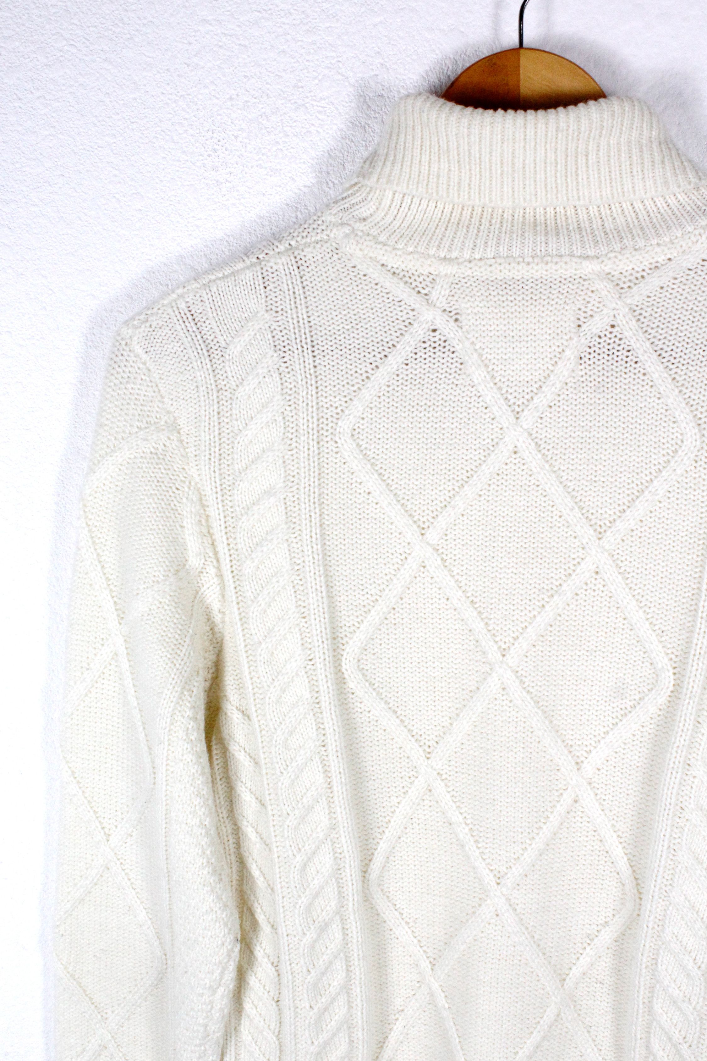Folk Folk White Warm Knit Turtleneck Sweater Size US S / EU 44-46 / 1 - 6 Thumbnail