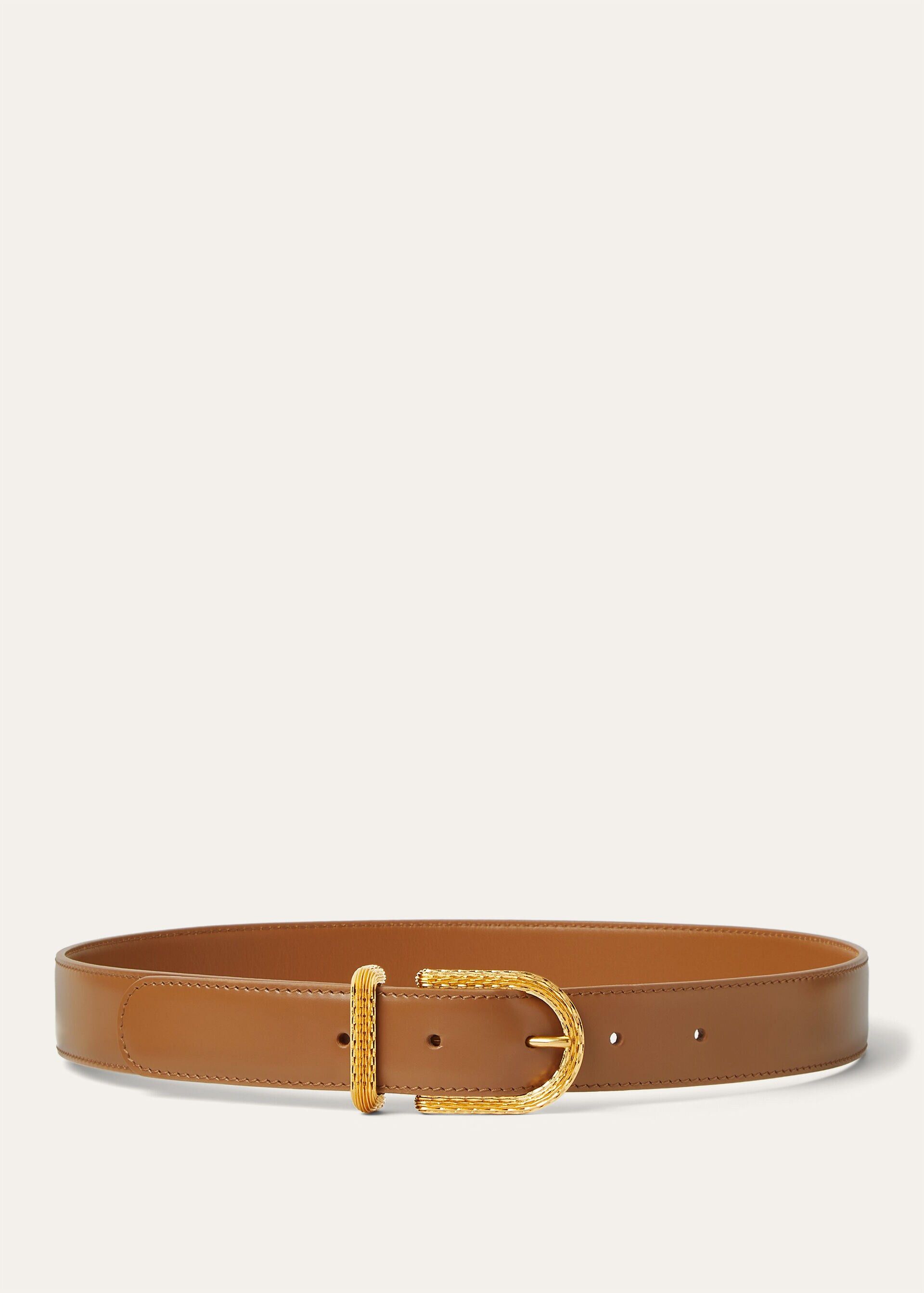 Loro Piana os11x0426 FAR1508 Size: OS / Inlay Belt in Vicuna/Sun Size ONE SIZE - 1 Thumbnail