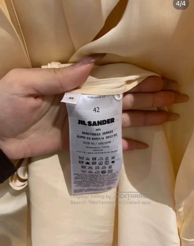 Jil Sander Jil Sander size 42 Long Sleeve Dress with Large Neck Size S / US 4 / IT 40 - 3 Thumbnail