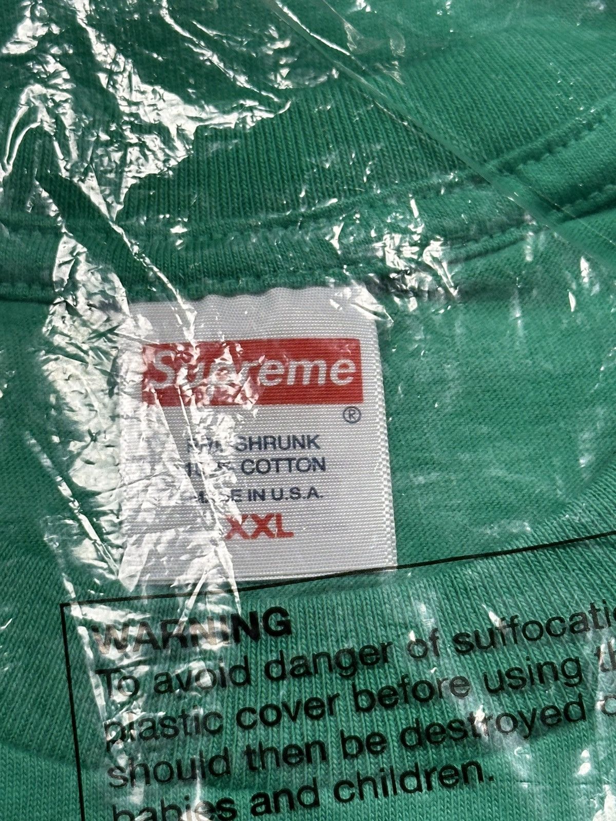 Supreme Supreme Warm Up Tee - Green - XXL - FW23 Size US XXL / EU 58 / 5 - 5 Thumbnail