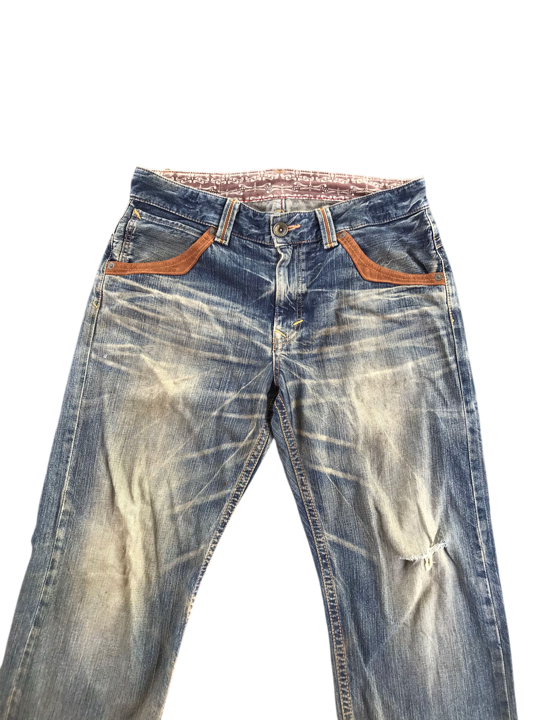 Tornado Mart Vtg 90s Edwin Japan Distressed Denim-Size 35-14th addiction Size US 35 - 11 Thumbnail