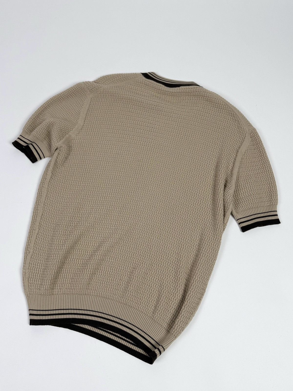 Prada SS2023 Waffle-Knit Short Sleeve Sweater Size US M / EU 48-50 / 2 - 3 Thumbnail