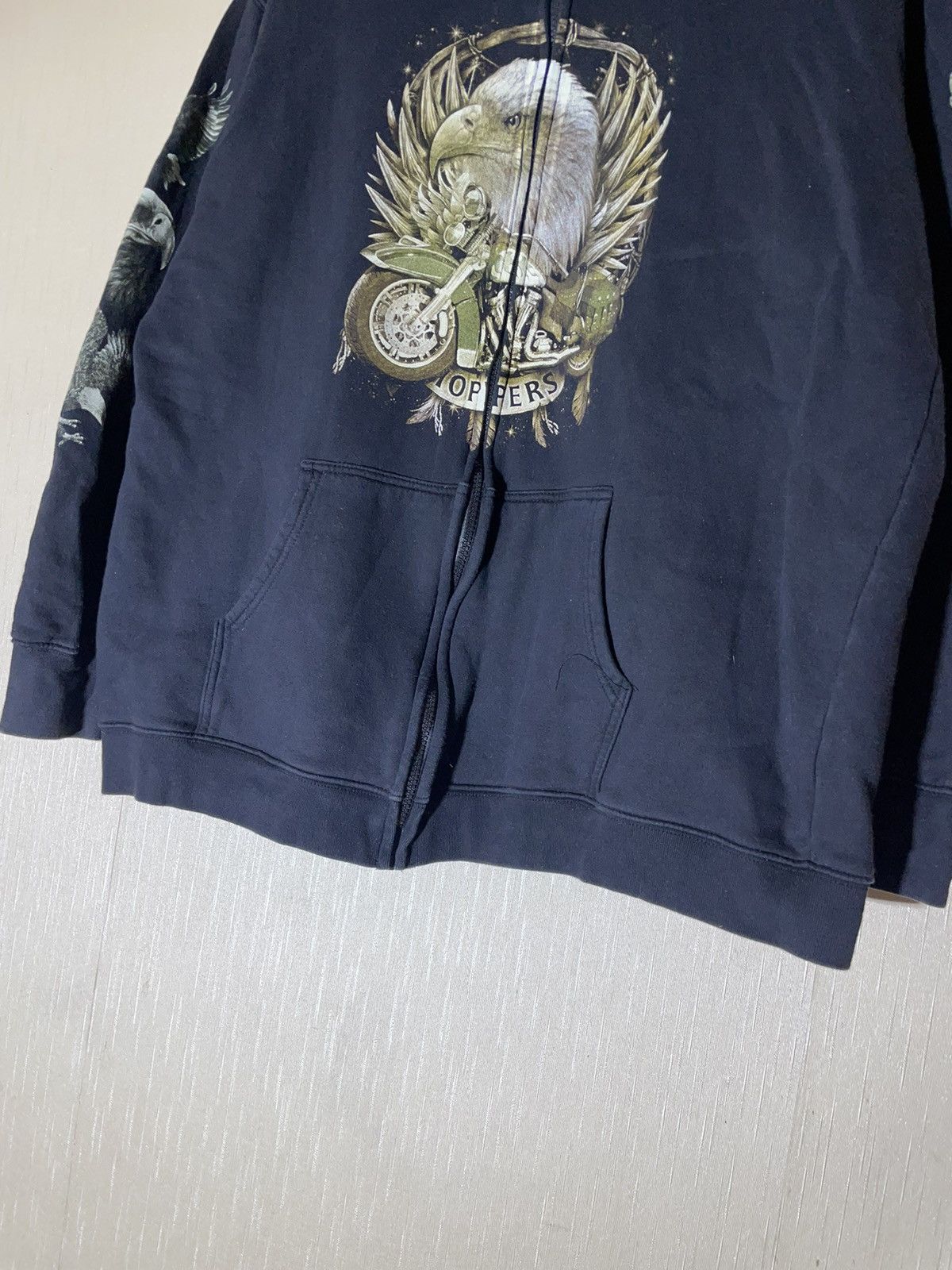 Vintage × West Coast Choppers Choppers Eagle vintage streetwear hoodie 90s Size US XL / EU 56 / 4 - 11 Thumbnail
