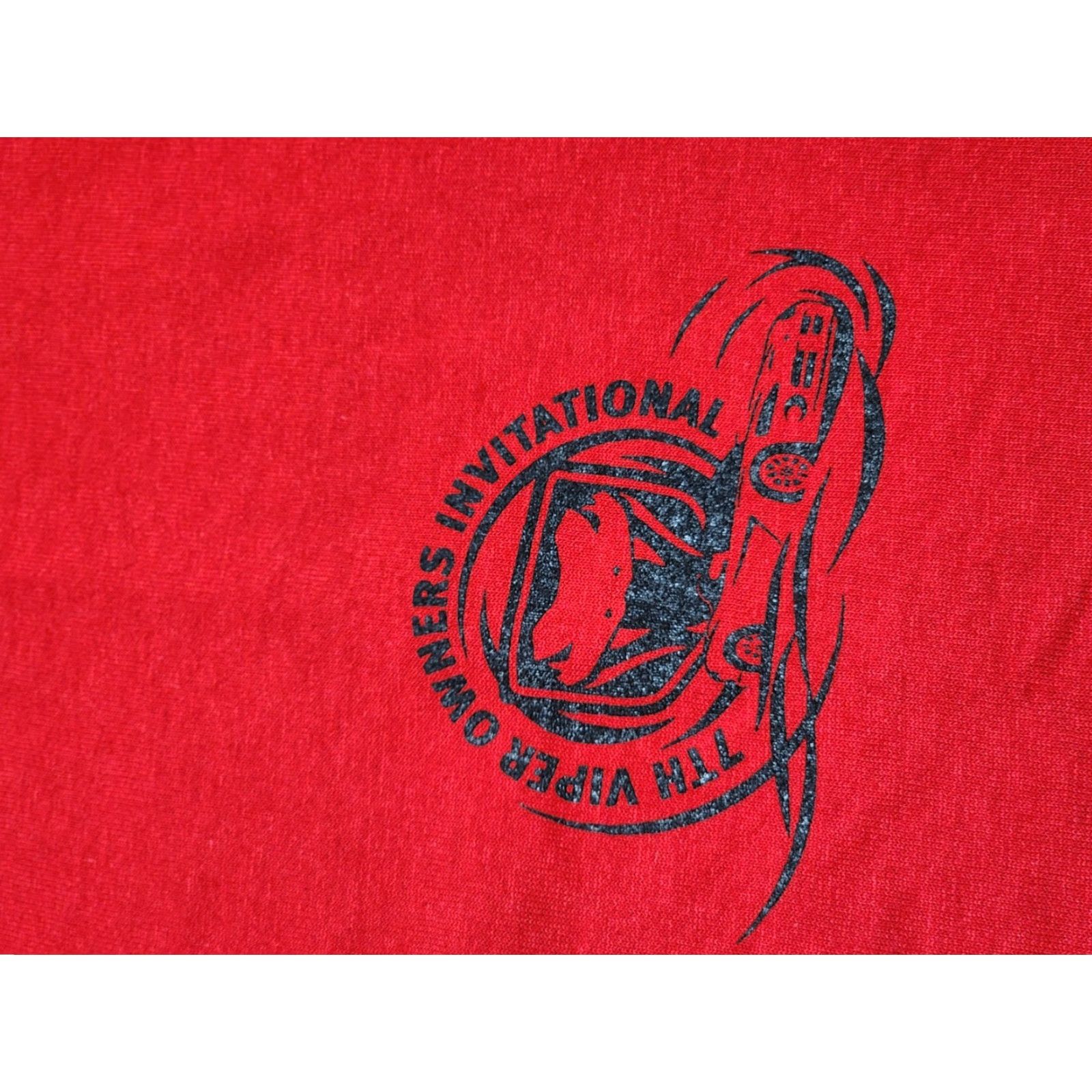 Soffe VINTAGE Soffe T-Shirt Men XL Dodge VIPER Owners 7th Annual Invitational Double Sided Red Cotton Cars USA 2000s Mens Size US XL / EU 56 / 4 - 4 Thumbnail
