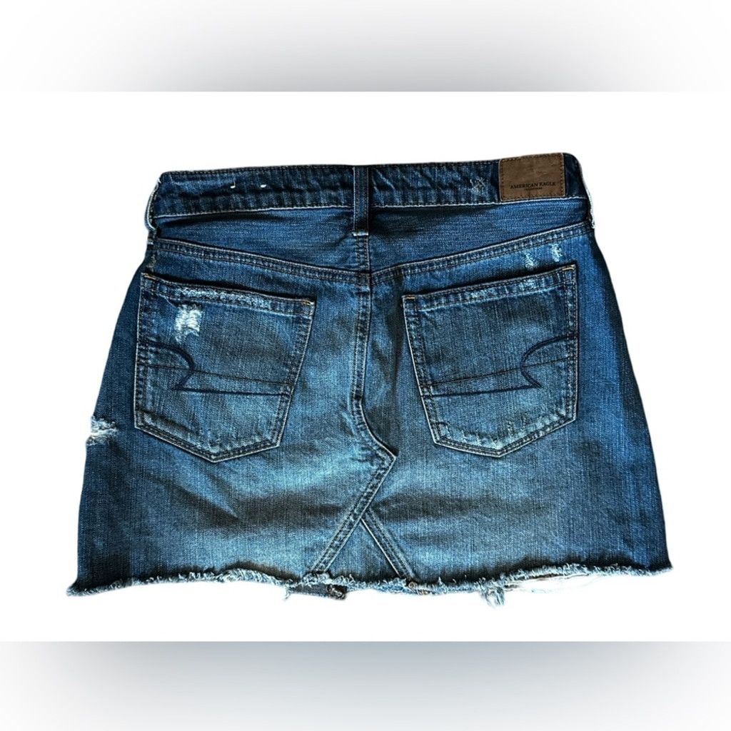 American Eagle Outfitters American Eagle Denim Mini Skirt Blue Women's Size 6. Size 28" / US 6 / IT 42 - 12 Thumbnail