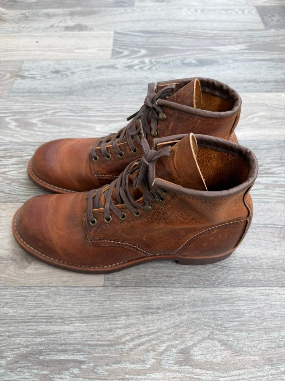 Red Wing Red Wing Blacksmith 3343 Brown Leather Boots Sz 7.5 UK Size US 8.5 / EU 41-42 - 4 Thumbnail