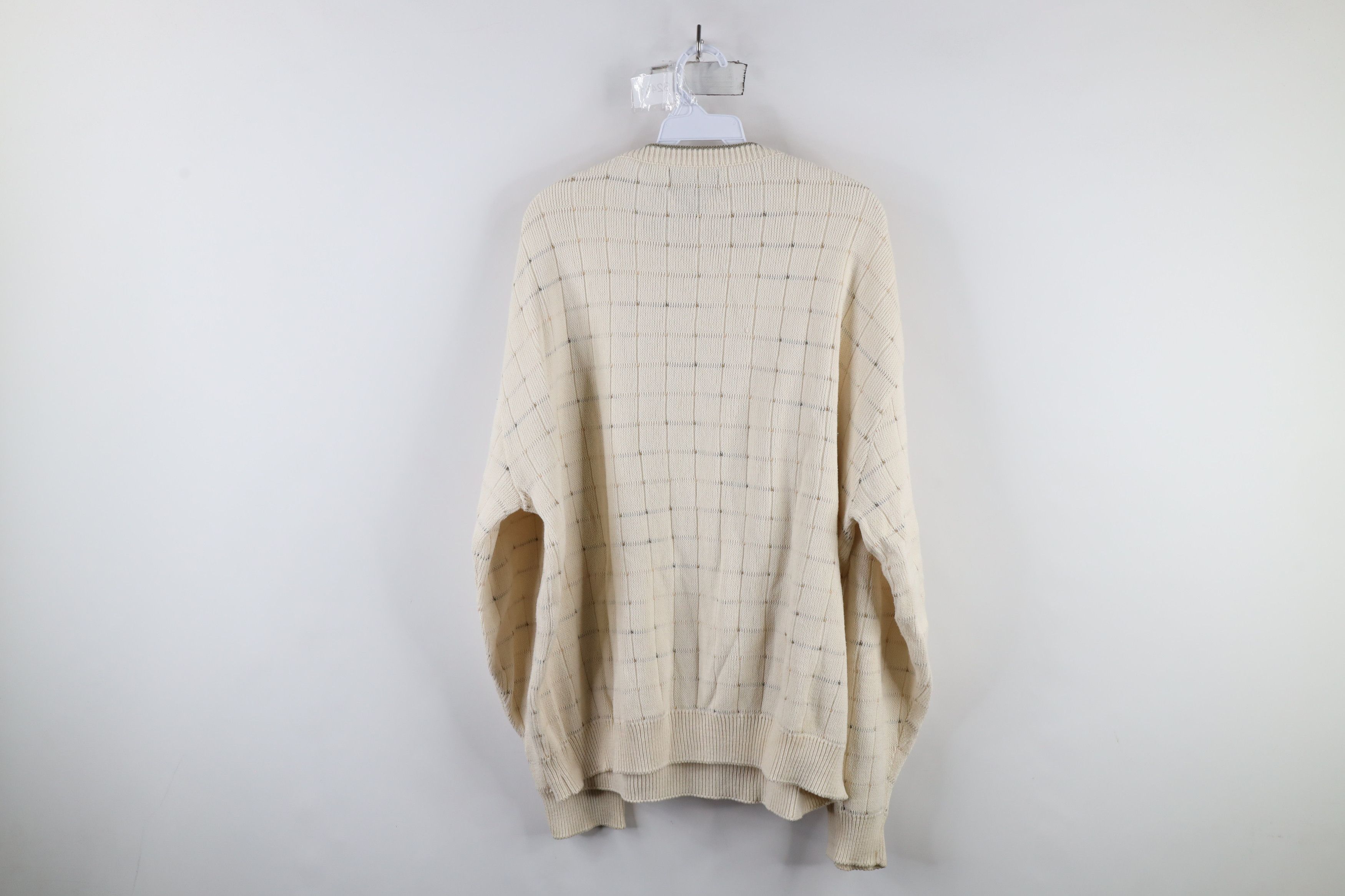 Vintage Vintage 90s Streetwear Ribbed Knit Golf Sweater Cotton USA Size US XL / EU 56 / 4 - 12 Thumbnail