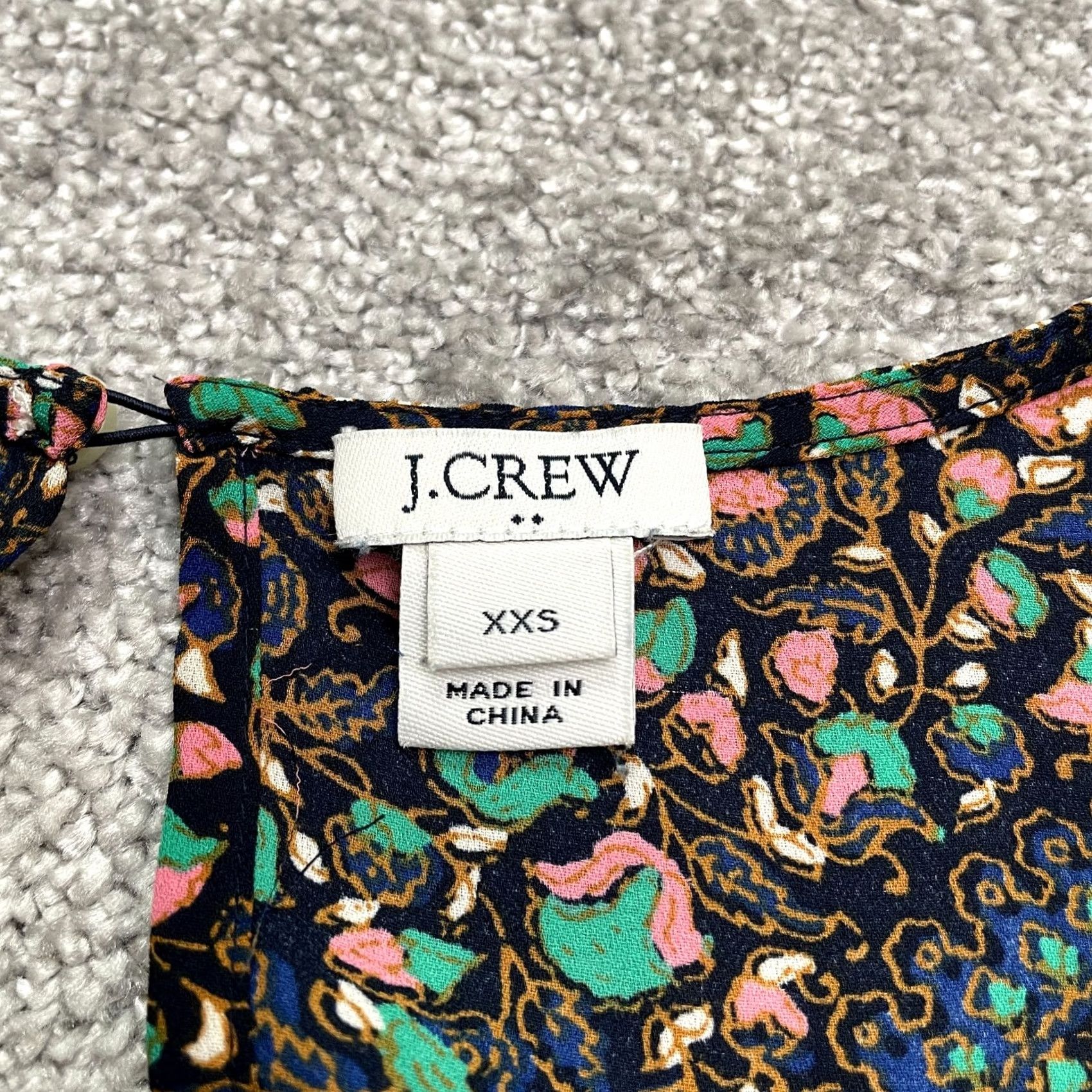 J.Crew J.Crew Blouse Shirt Womens XXS Multicolor Floral Bell Sleeve Tunic Top Regular Fit Blouse BOhemian Colorful Casual Top Size XXS / US 00 / IT 34 - 5 Thumbnail