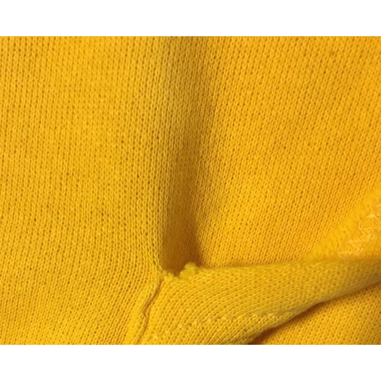 Vintage Vaporwave Sweatshirt Zip Hoodie M USA Yellow 70s 80s Vintage Distressed Grunge Punk Biker Skate Surf 90s Track Mens Size US M / EU 48-50 / 2 - 6 Thumbnail