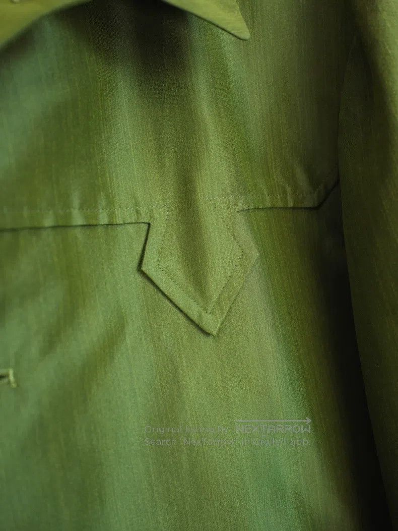 Yohji Yamamoto Yohji Yamamoto Olive Green Silk Jacket Size US M / EU 48-50 / 2 - 7 Thumbnail