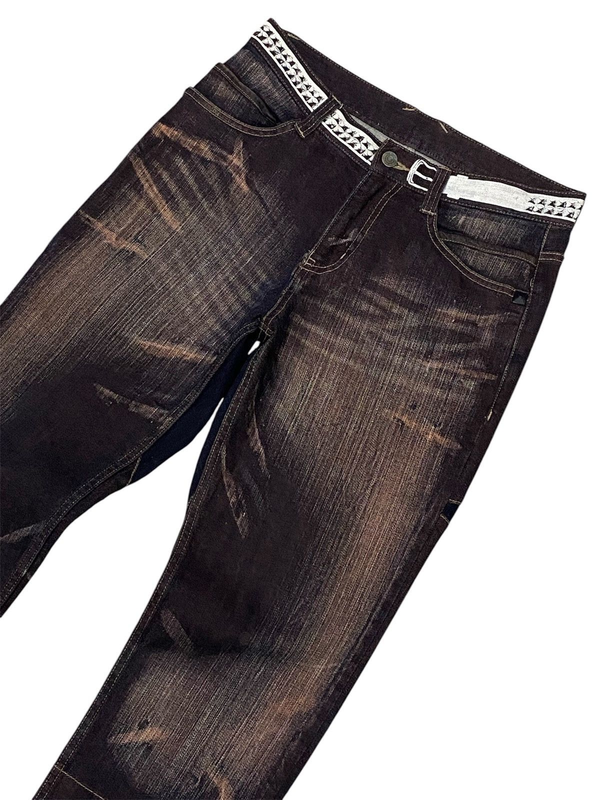 PPFM PPFM Star Mud-Wash Stretch Denim Pants Size US 30 / EU 46 - 7 Thumbnail