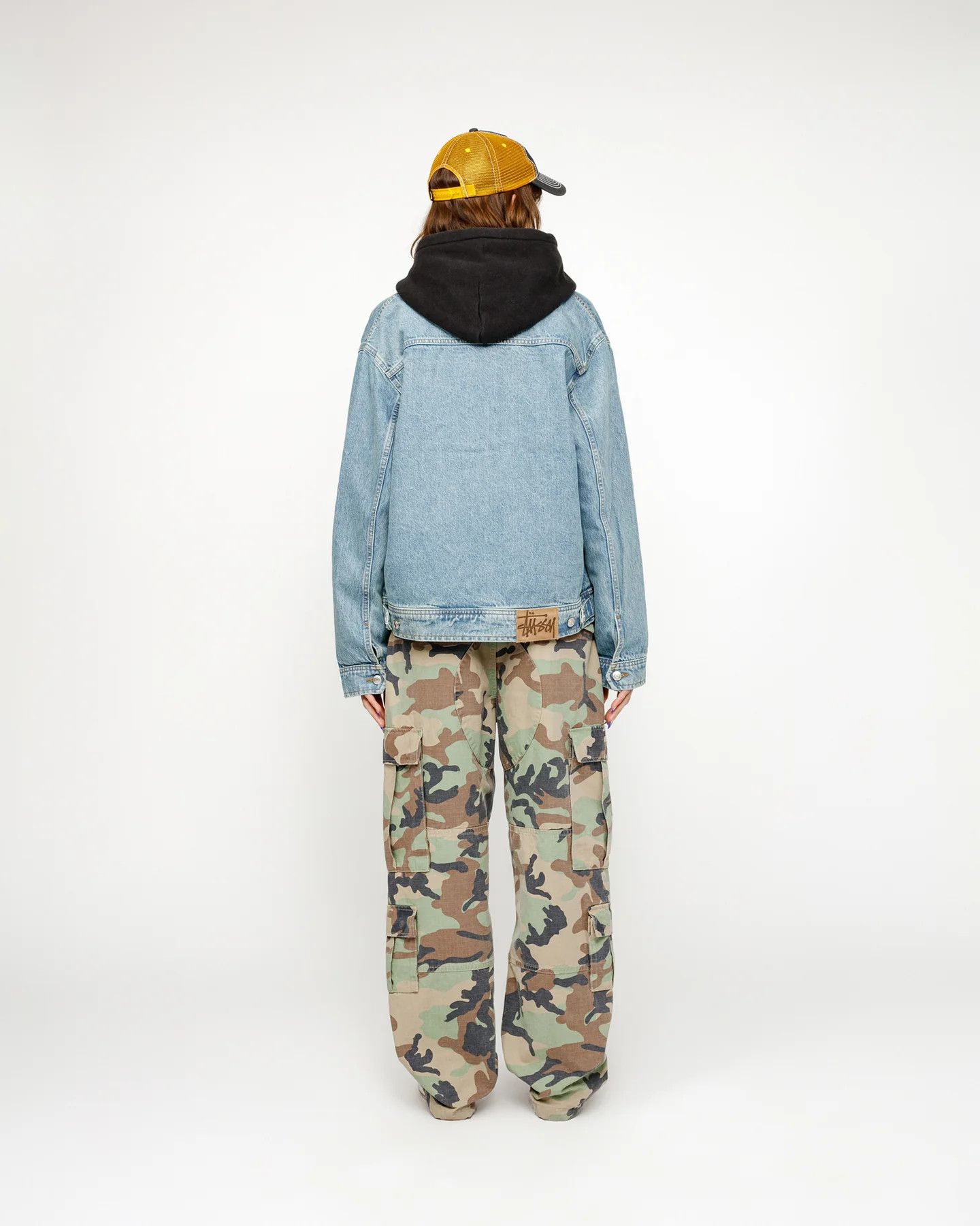 Stussy o1kmrn0424 Unisex Zip Work Denim Jacket in Blue Size US XL / EU 56 / 4 - 7 Thumbnail