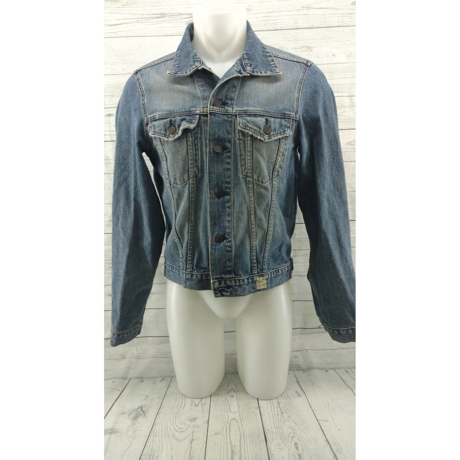 Abercrombie & Fitch Abercrombie & Fitch Denim Jean Jacket Women Medium Blue Regular Size M Size 32" / US 10 / IT 46 - 2 Thumbnail
