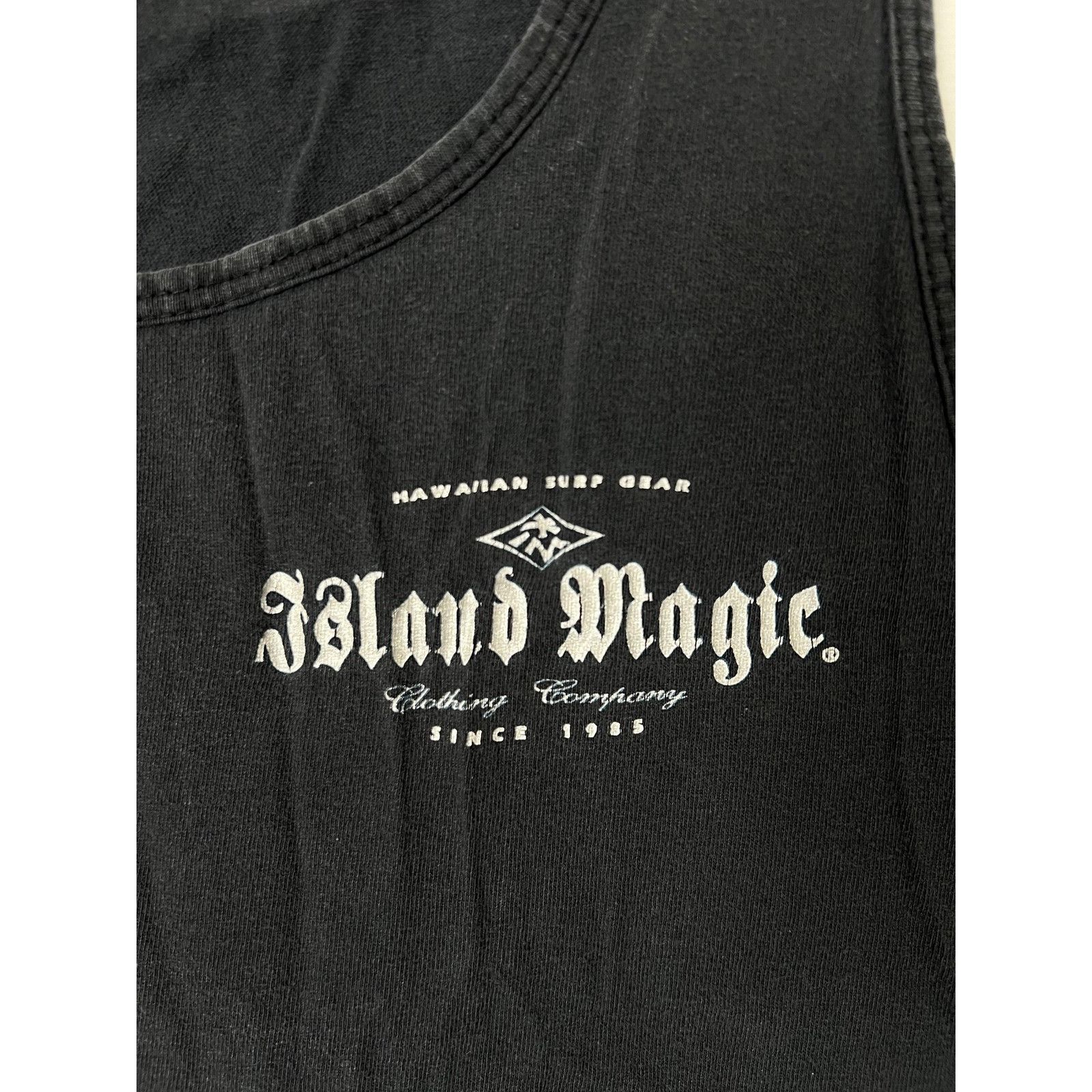 Vintage Vintage Island Magic Tank Top Shirt Mens Large Black Hawaiia Size US L / EU 52-54 / 3 - 3 Thumbnail