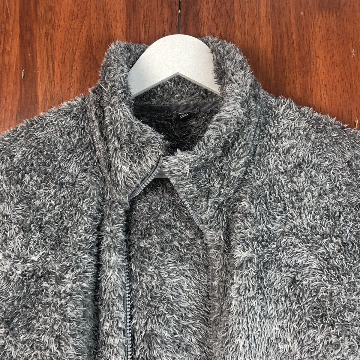 Japanese Brand × Vintage Uniqlo fleece vintage Grey Mohair Sweather #7487 Size M / US 6-8 / IT 42-44 - 4 Thumbnail