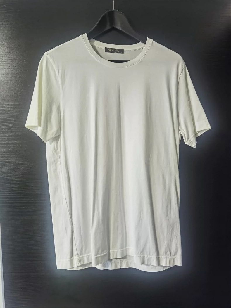 Loro Piana Men's White Short-Sleeve T-Shirt - dmc