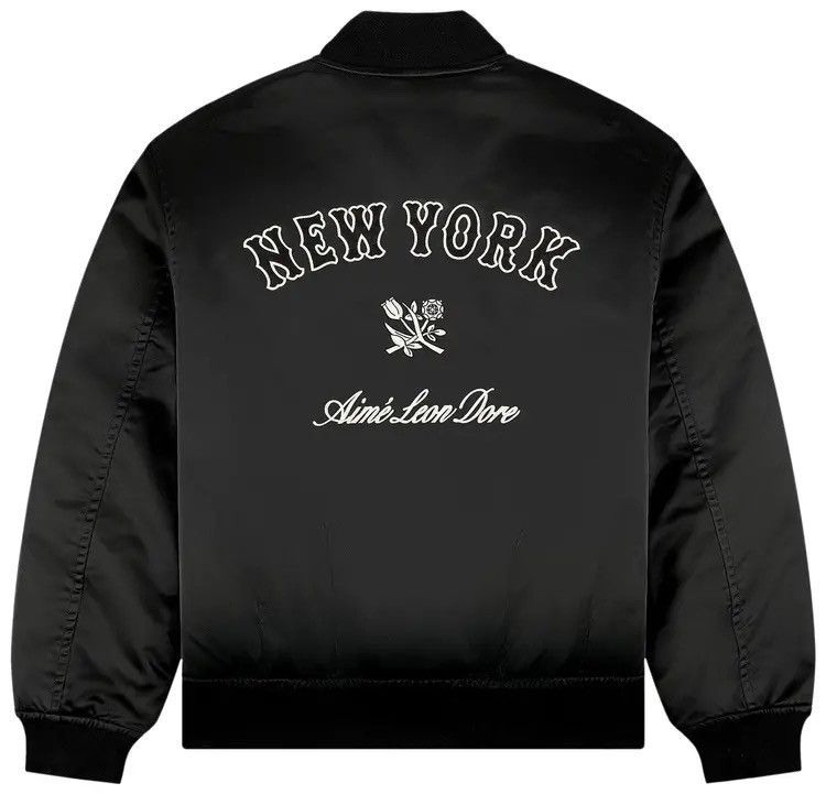 Aime Leon Dore Aime Leon Dore NY Mets Satin Varsity Bomber Jacket Black XXL Size US XXL / EU 58 / 5 - 2 Thumbnail