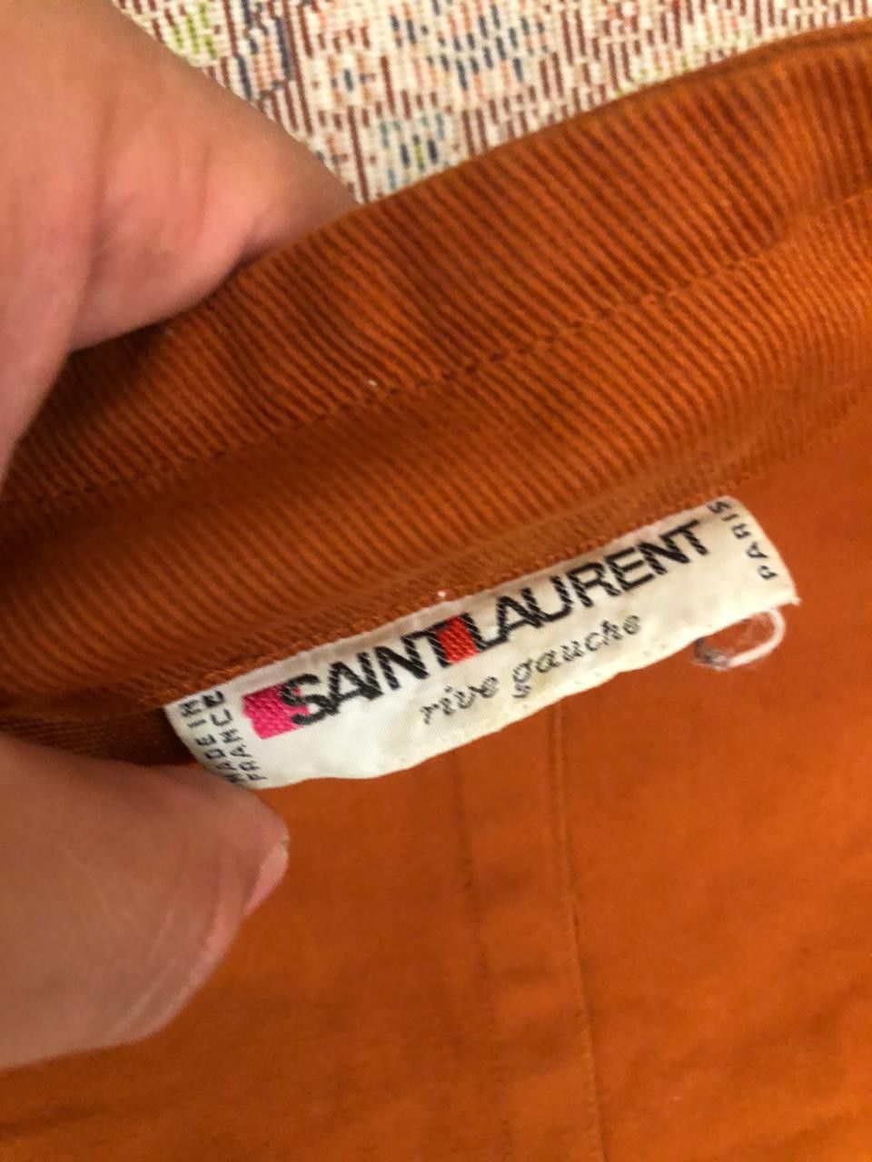 Yves Saint Laurent YSL Rive Gauche Kimono Jacket 70s Japan-Inspired Rust Size XL / US 12-14 / IT 48-50 - 2 Thumbnail