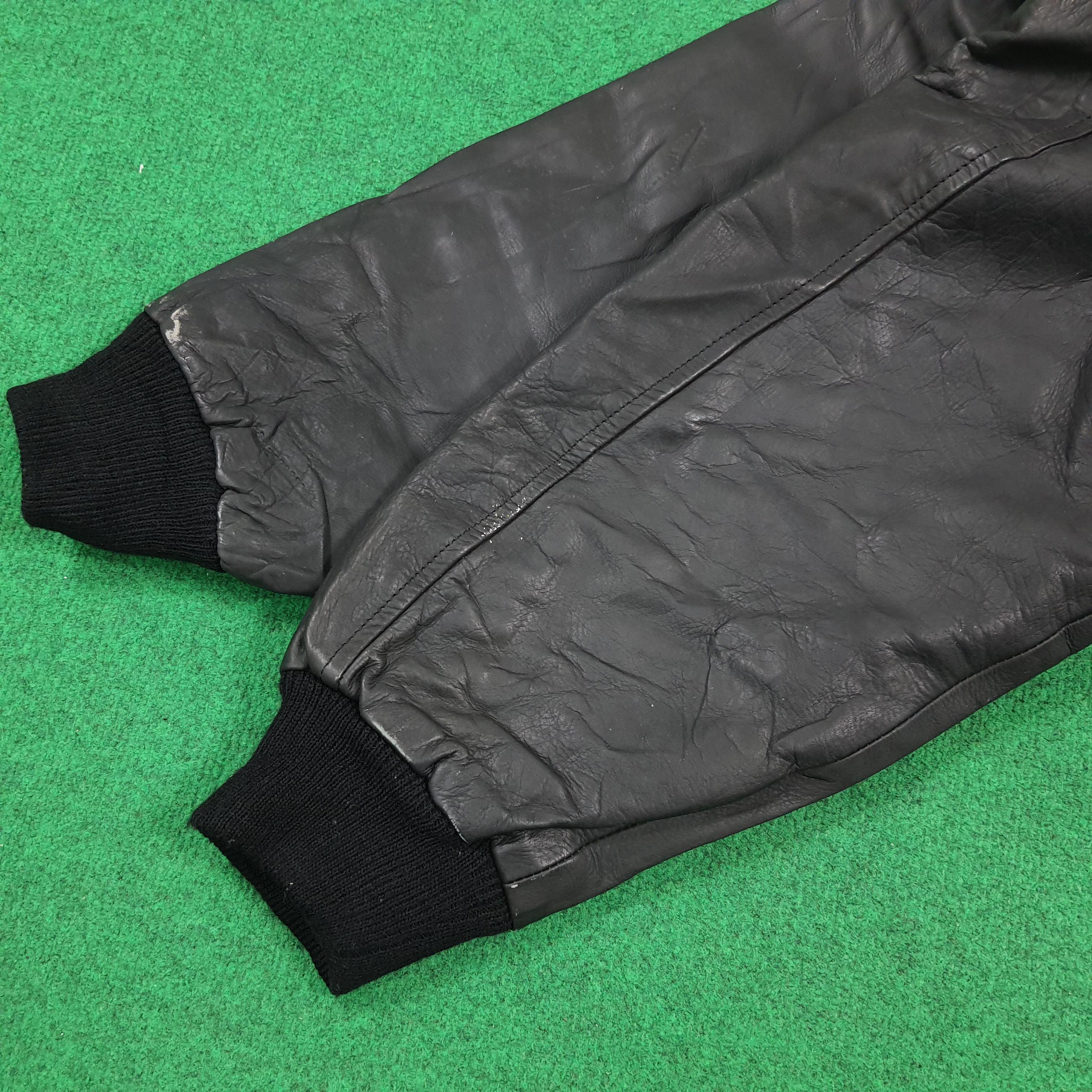 Vintage Vintage Scott Team Leather Jacket with Black Flames Size US L / EU 52-54 / 3 - 12 Thumbnail