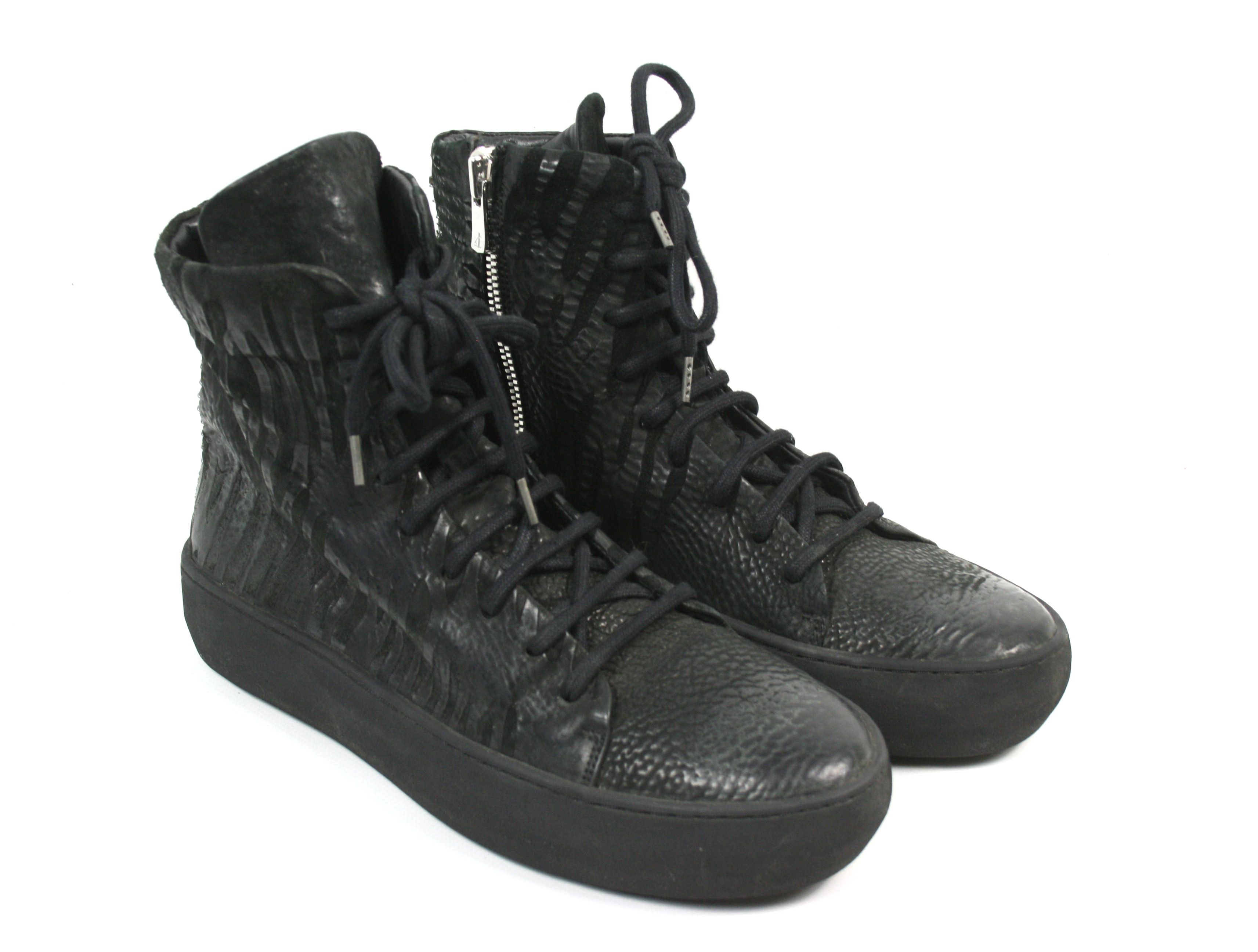 Isaac Sellam Experience X Conspiracy Culatta Horse Leather Side Zip Sneakers Size US 7 / EU 40 - 2 Thumbnail