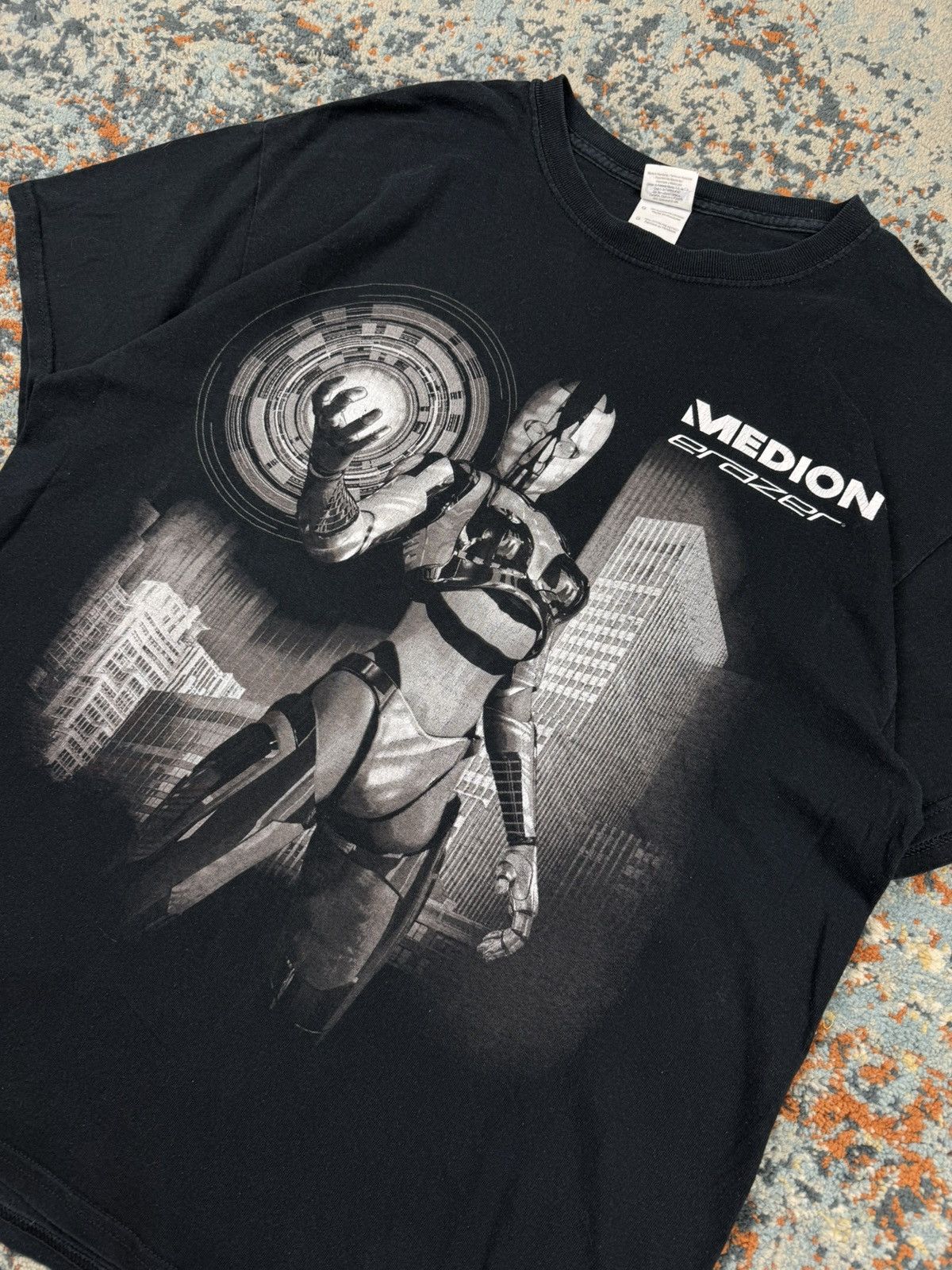 Playstation × Vintage Vintage 00s Medion Erazer gaming laptop computer graphic tee Size US XL / EU 56 / 4 - 3 Thumbnail