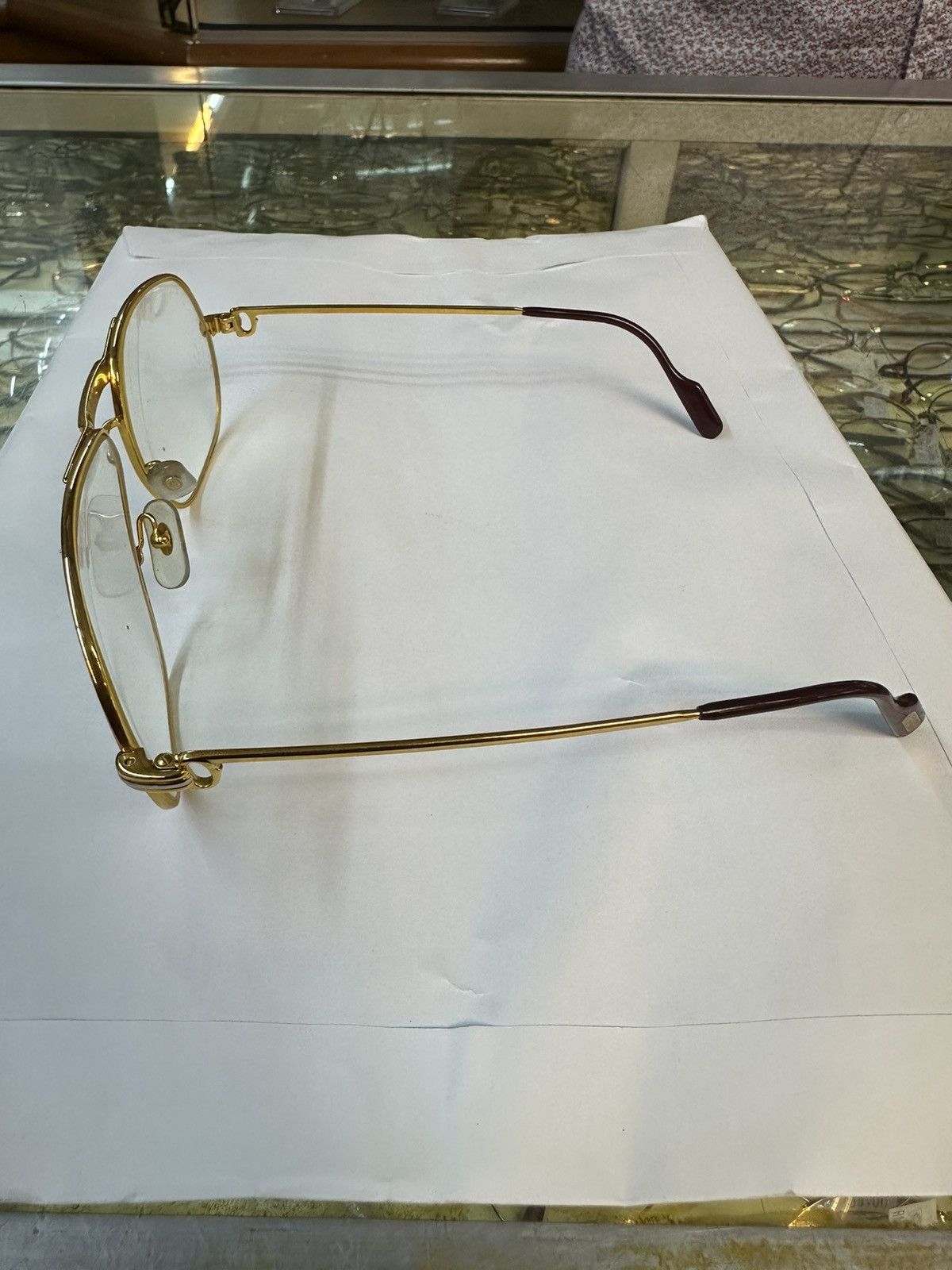 Cartier NOS 80’s Cartier GOLD Vintage Sunglasses 62 ⏹️ 14 Size ONE SIZE - 5 Thumbnail