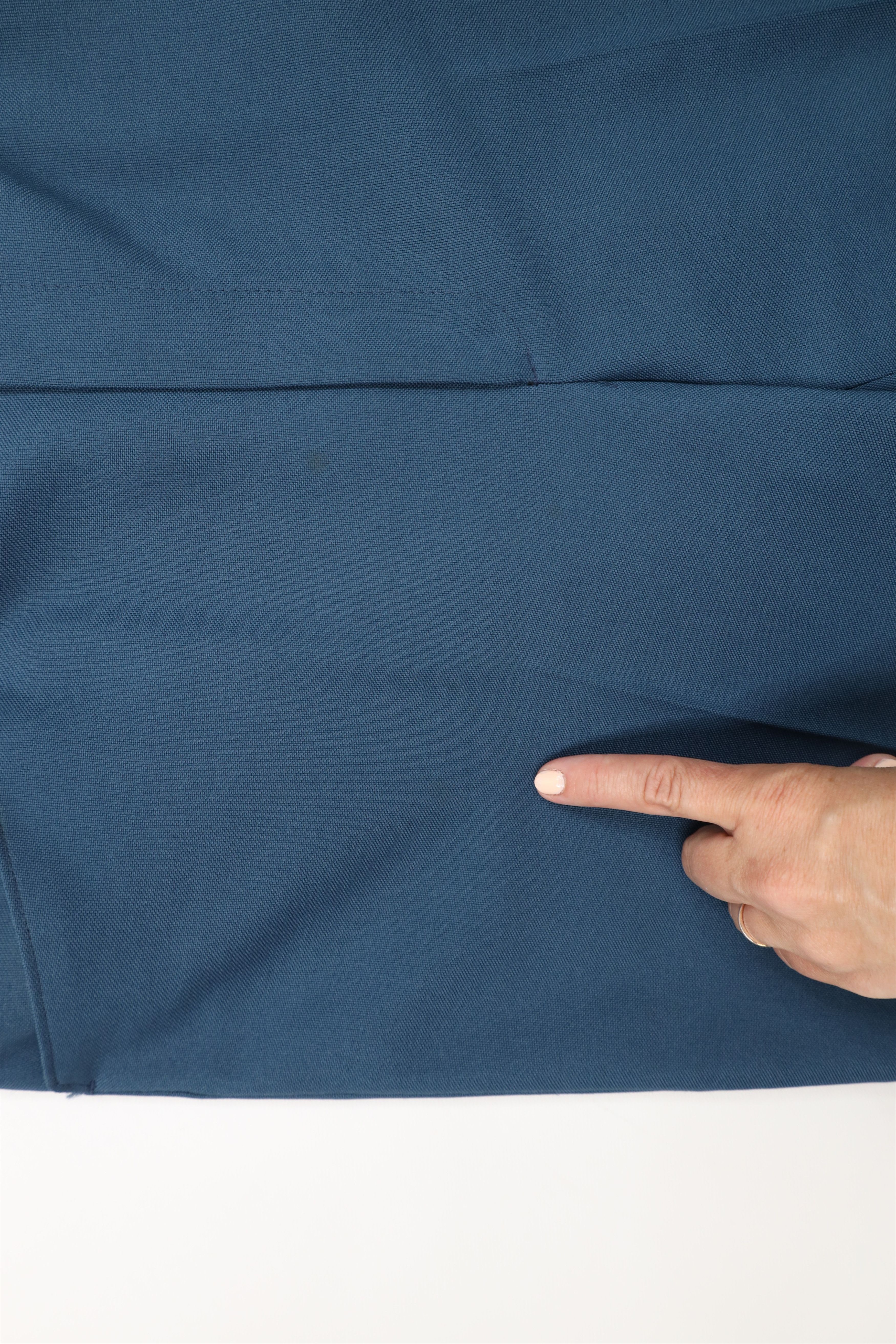 Vintage Vintage 70s Streetwear Flared Wide Leg Chino Pants Blue USA Size US 34 / EU 50 - 7 Thumbnail
