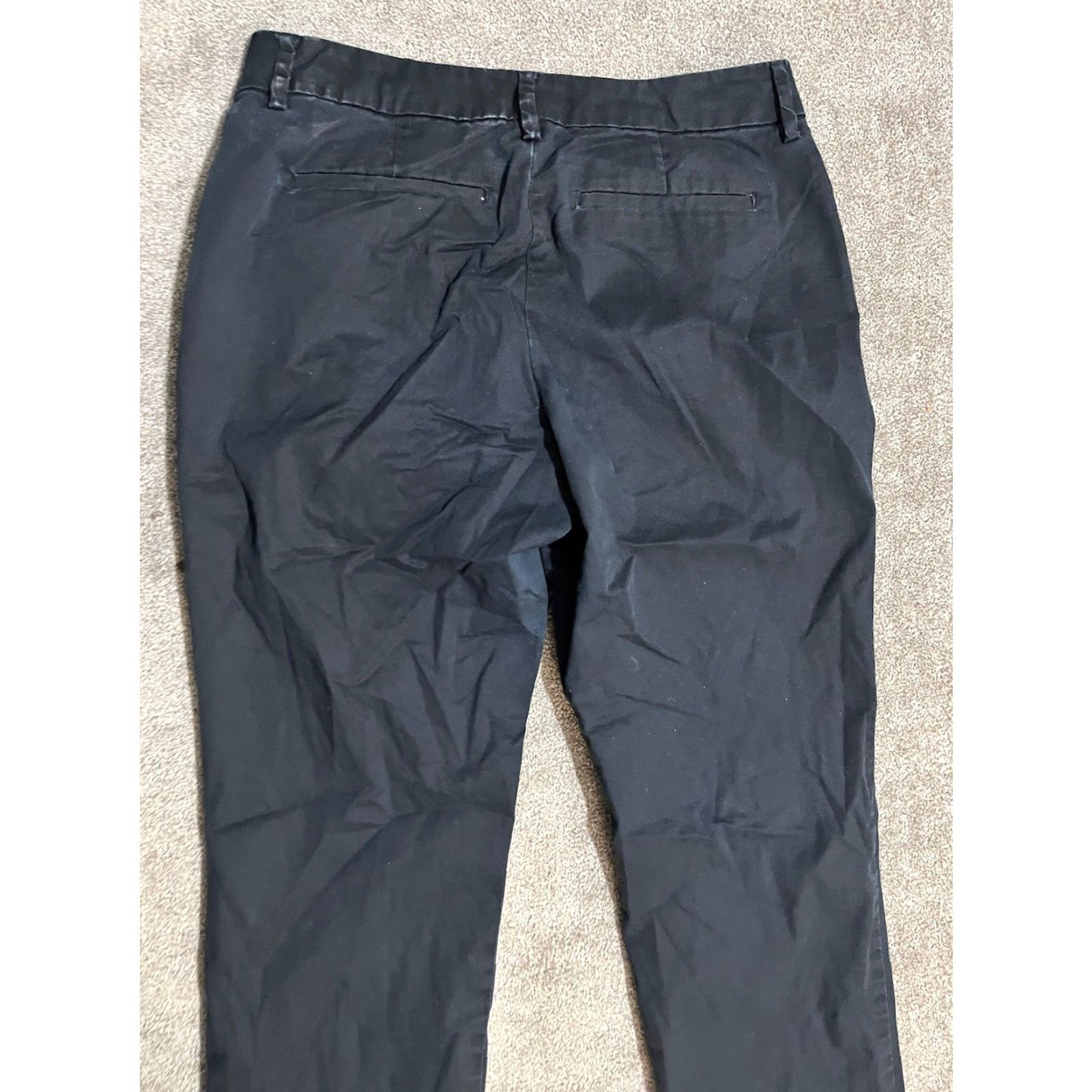 Lee LEE Women's Pant Straight Khaki All Day Mid Rise 10 Black Size 32" / US 10 / IT 46 - 4 Thumbnail
